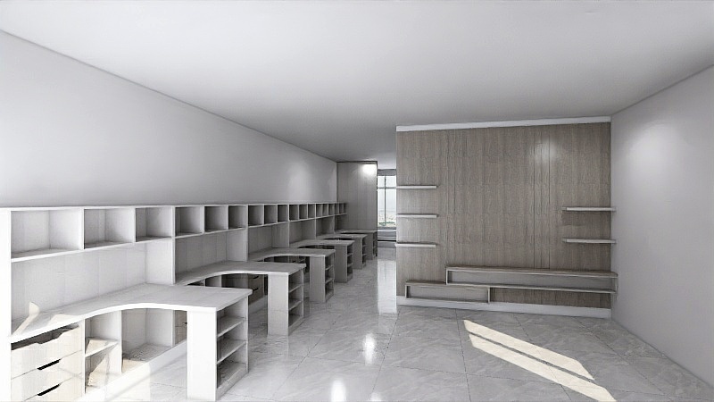 青红程-益家木门厂办公室-装修设计方案