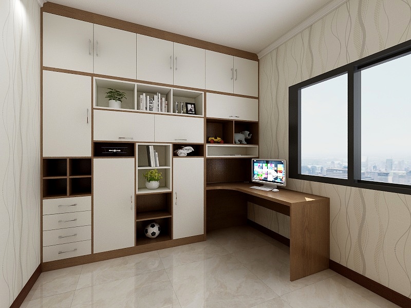 宁逢军-翰林院6楼书房1-装修设计方案