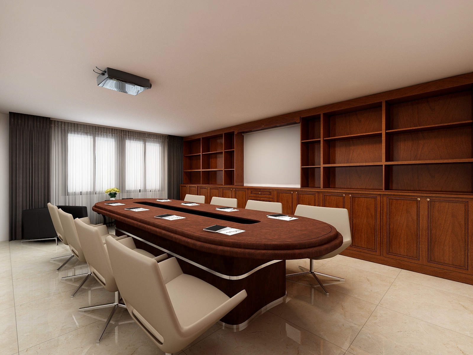 JochenCarl-东海私人会所(一楼会议室)-装修设计方案