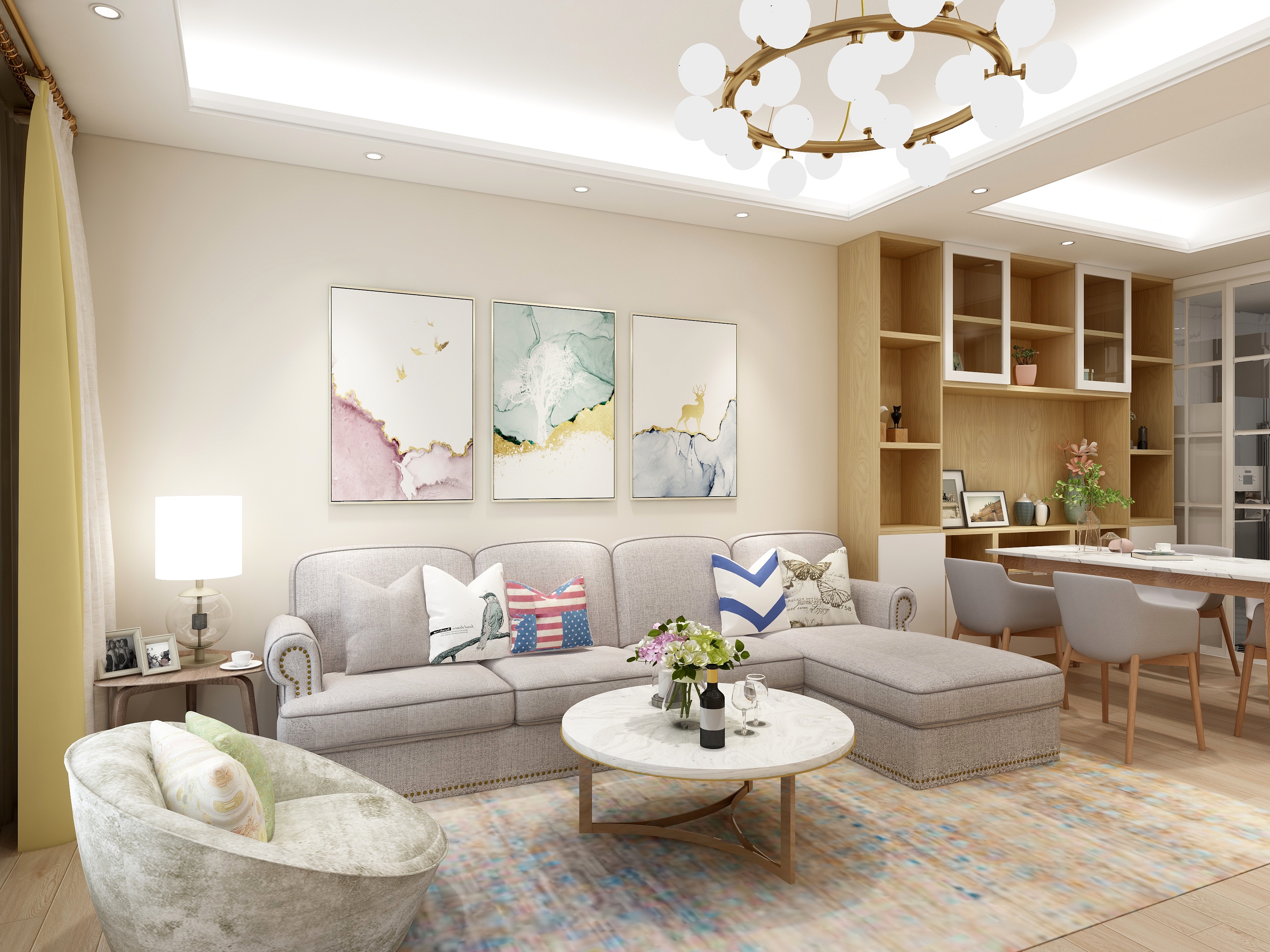 董小坡-原木风小三层-装修设计方案