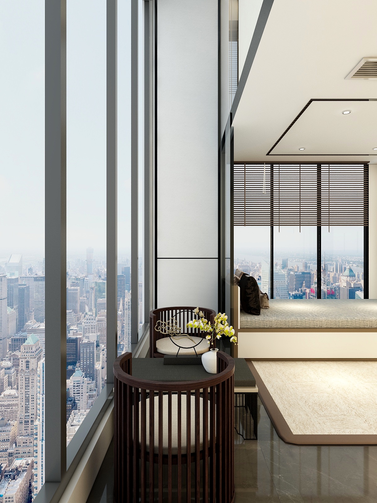 廸偉-天匯中華－90m新中式LOFT装修效果图