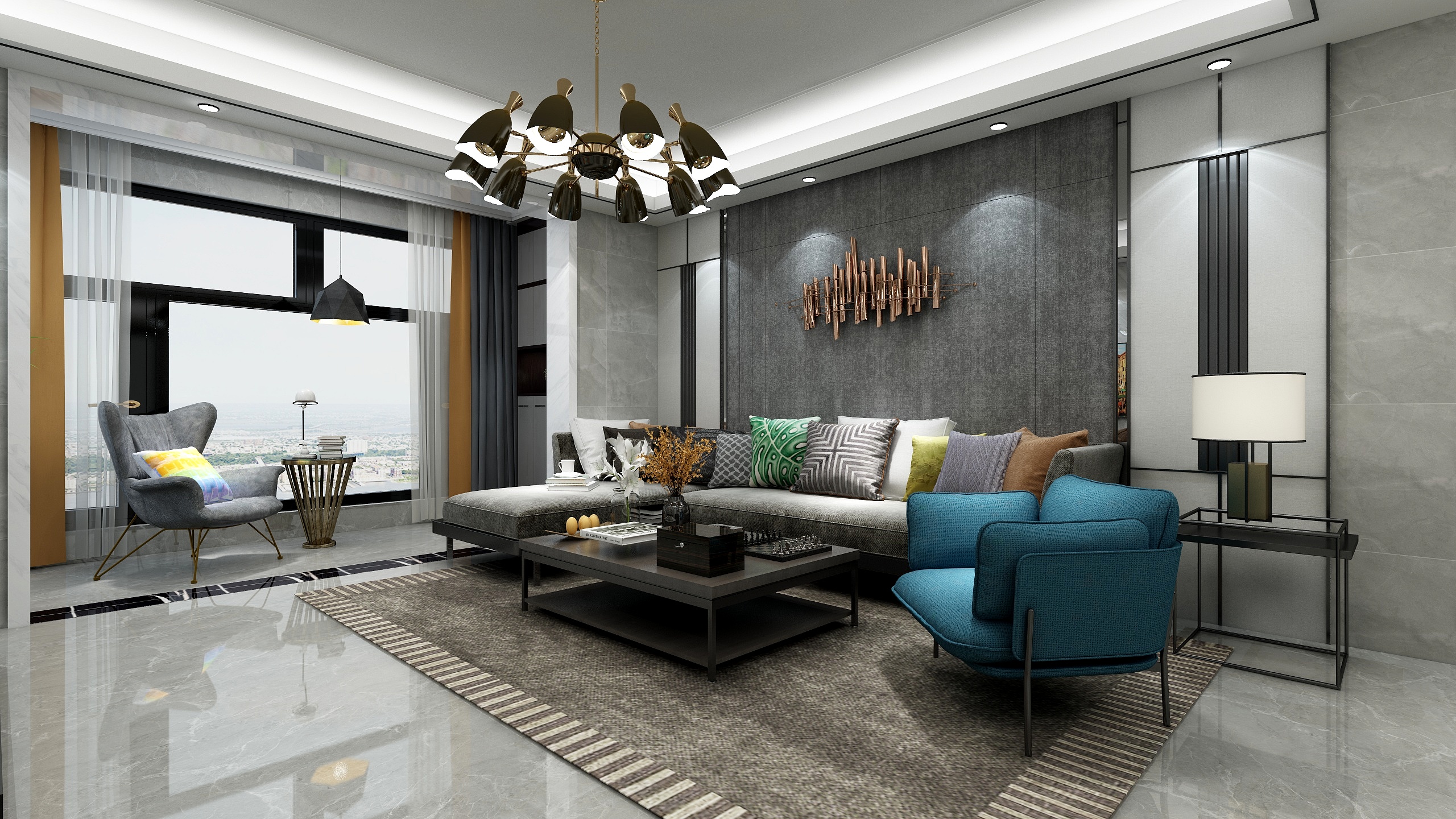 陆离尺度-黑白灰-装修设计方案