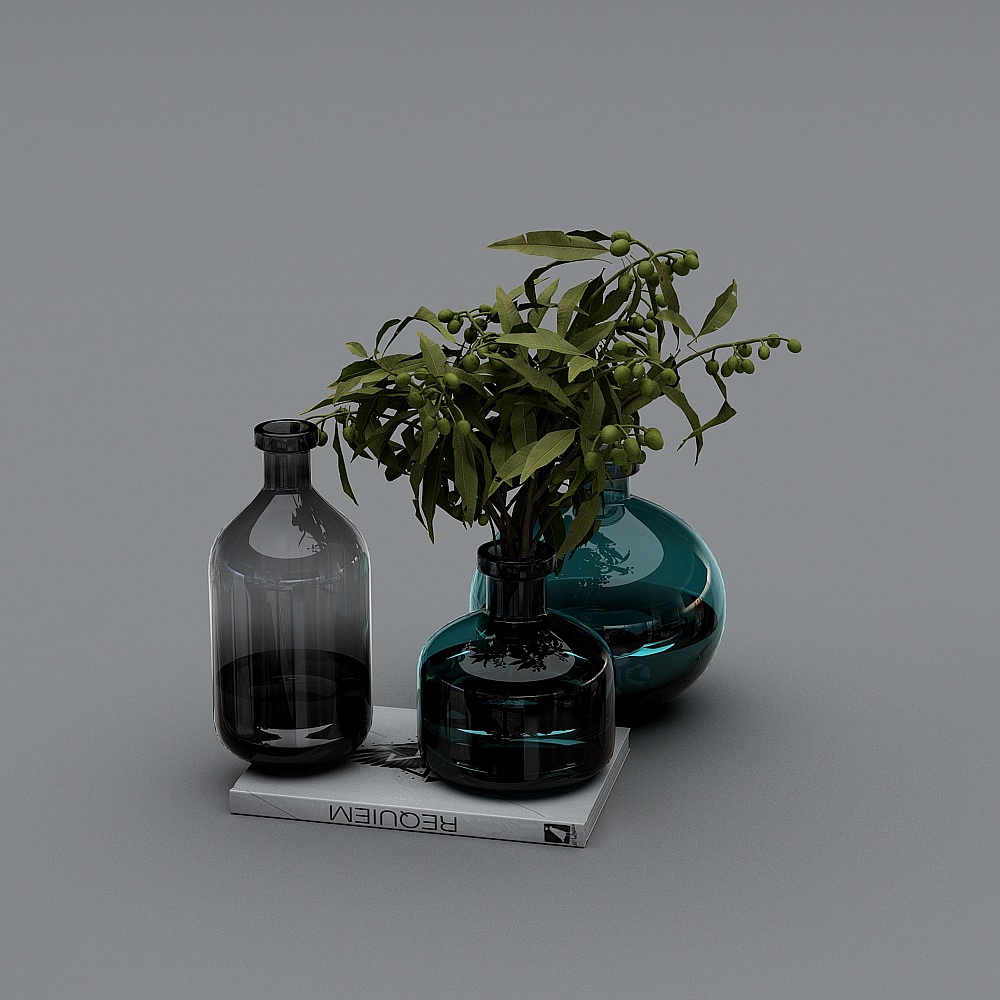 气泡玻璃花瓶 2014