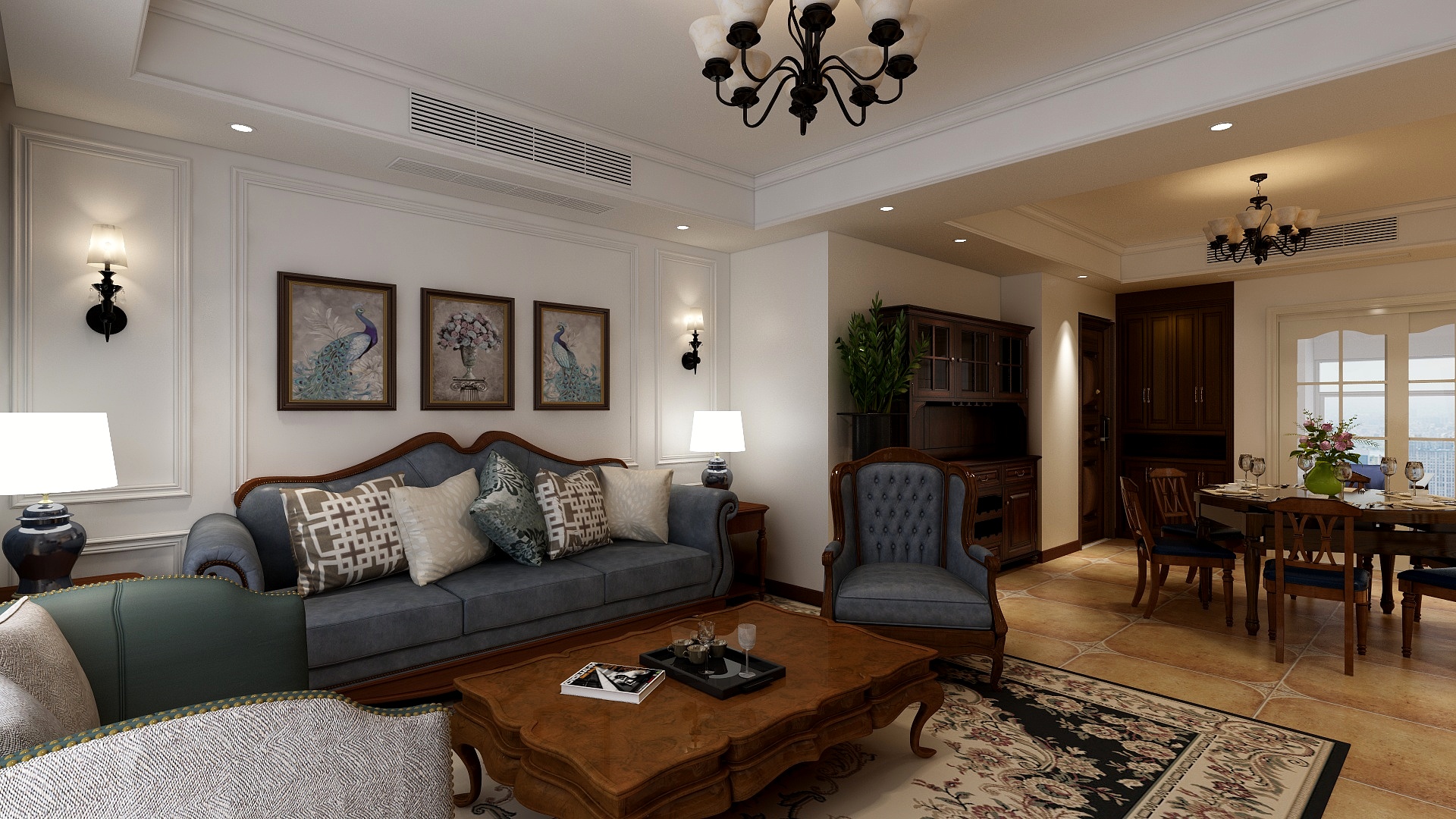 翟玲设计-蓝色天际-装修设计方案