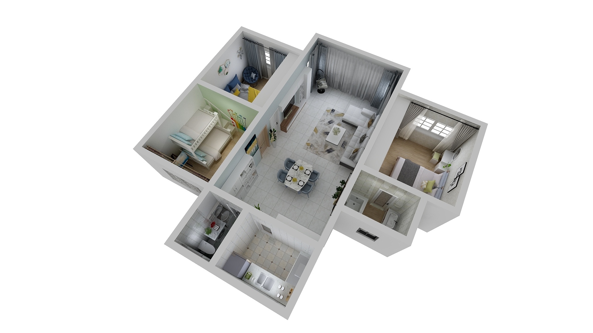 微凉夏来-小巢居-装修设计方案