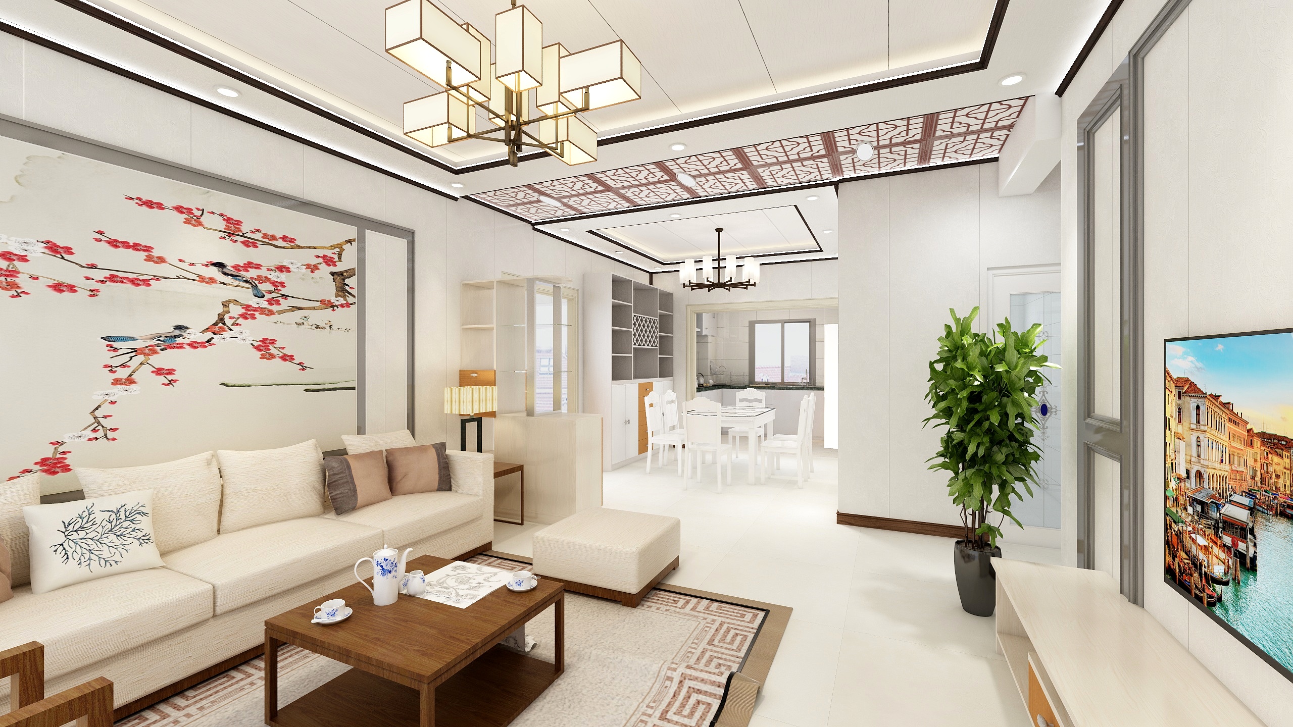 正屹含冰-水岸国际D2栋1303袁廷松府-装修设计方案