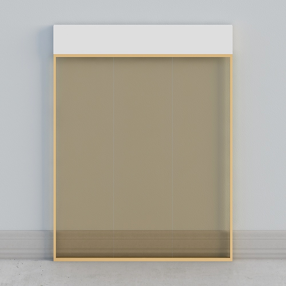 茶色玻璃3D模型
