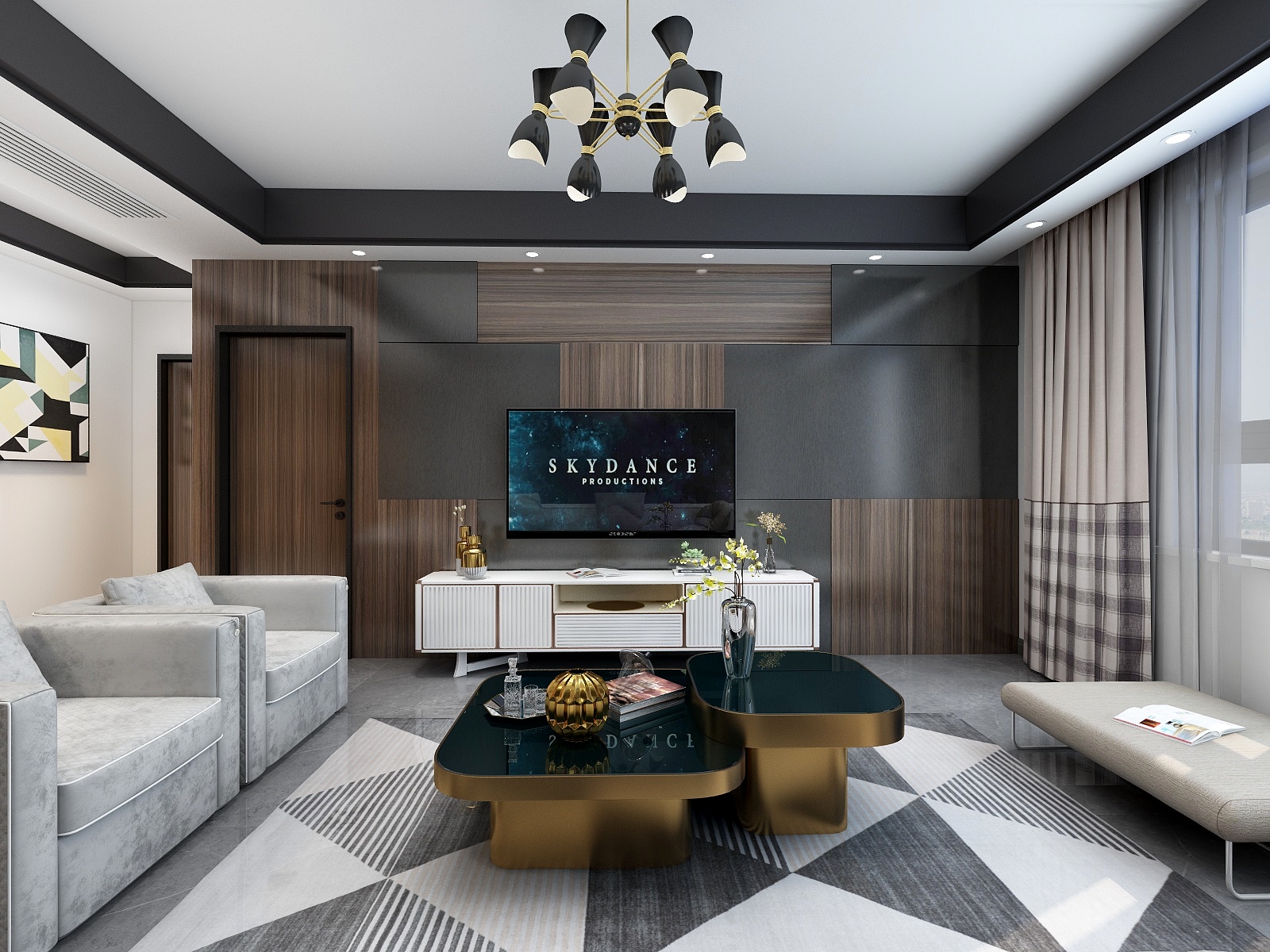 刘安明-港式复式装修效果图