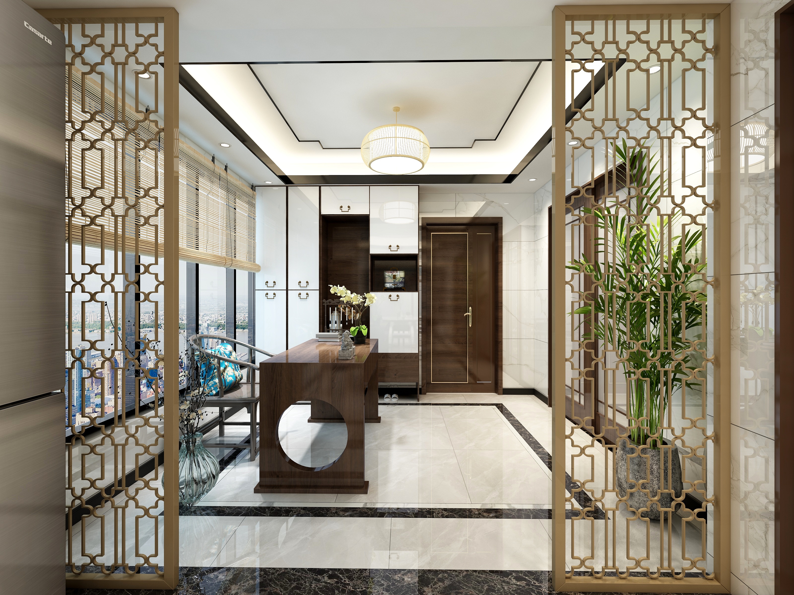 李青越-153㎡新中式三居装修效果图