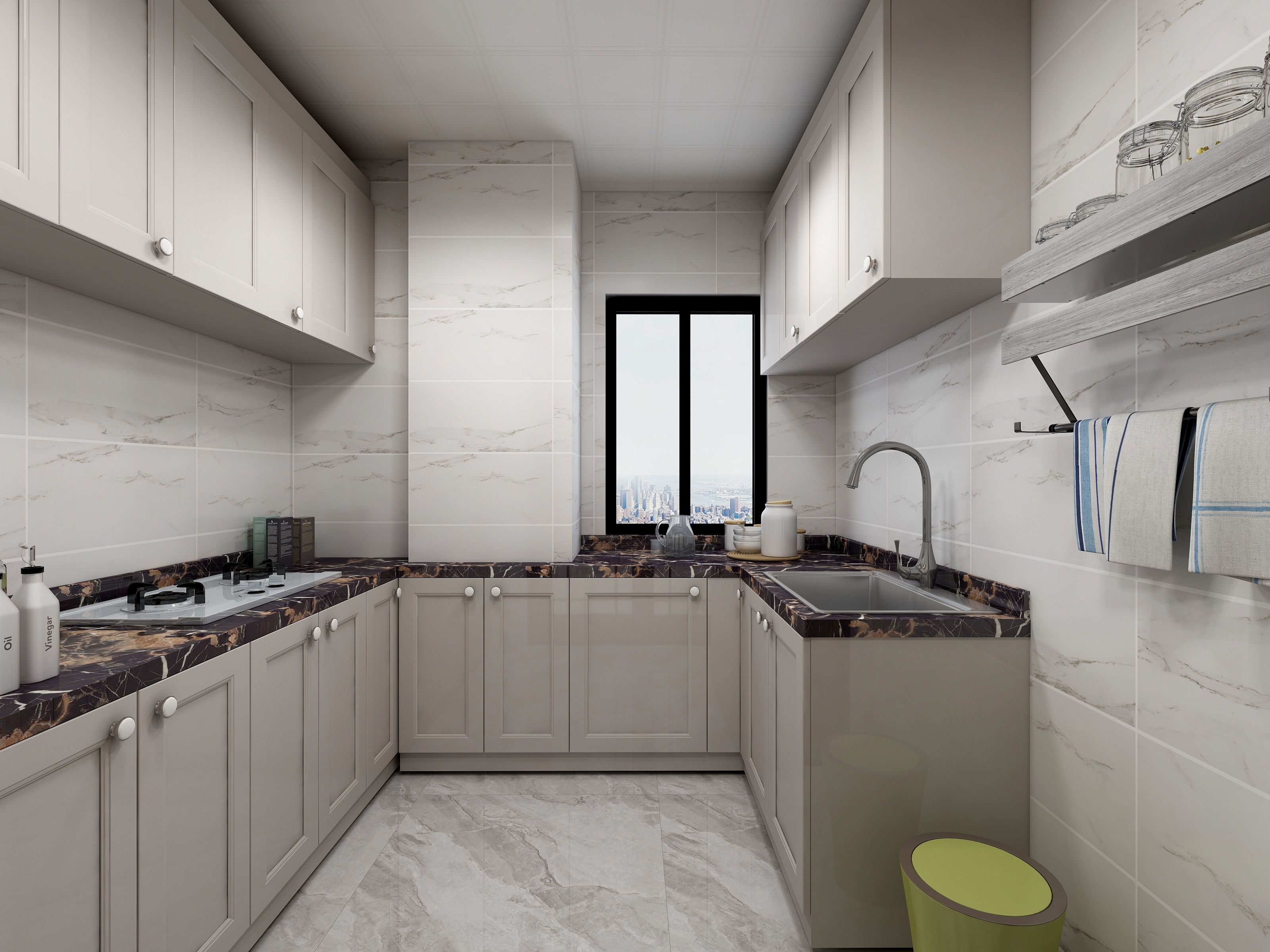 李青越-153㎡新中式三居装修效果图