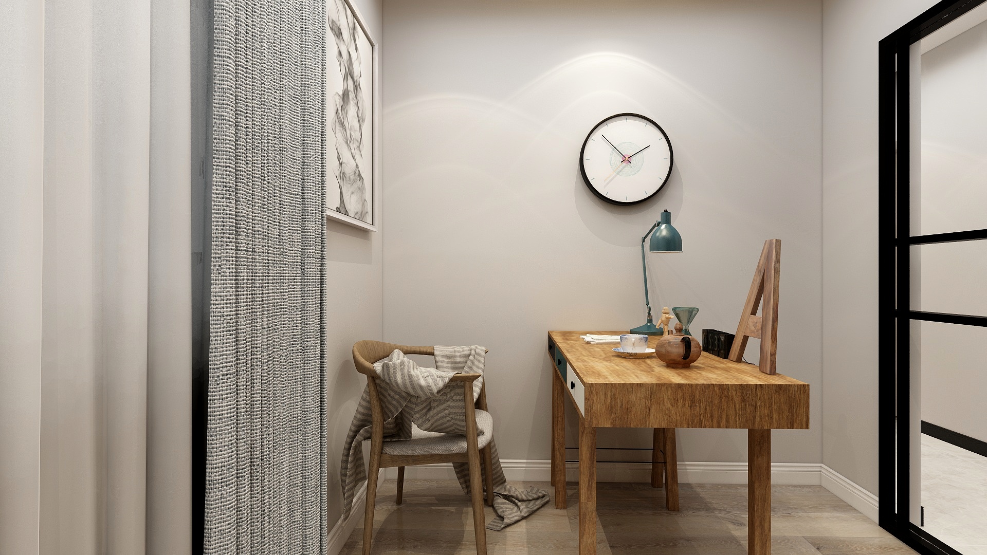 陈楚雄-111方现代两居一层书房装修效果图第1张