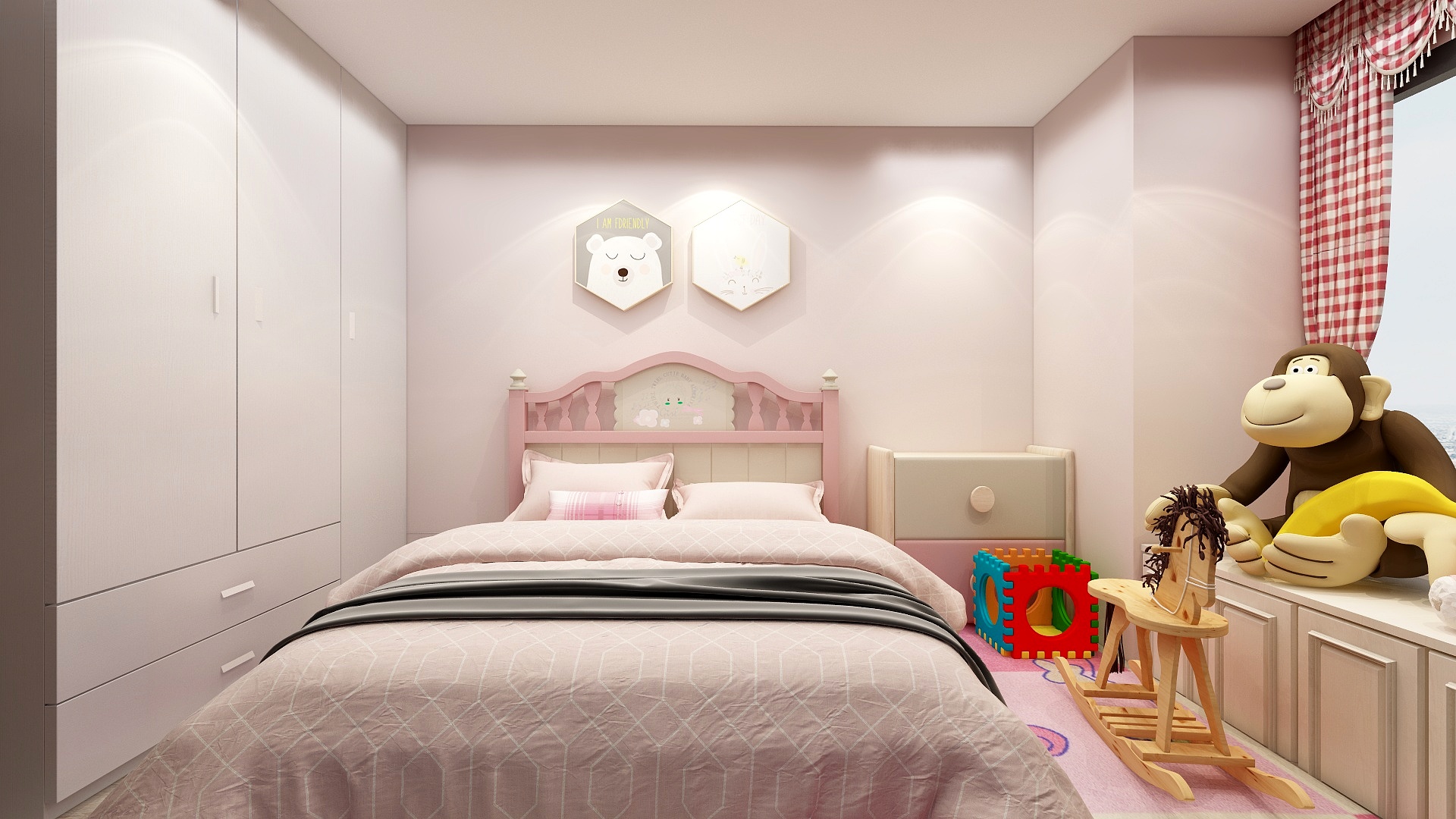 陈楚雄-111方现代两居一层次卧装修效果图第1张