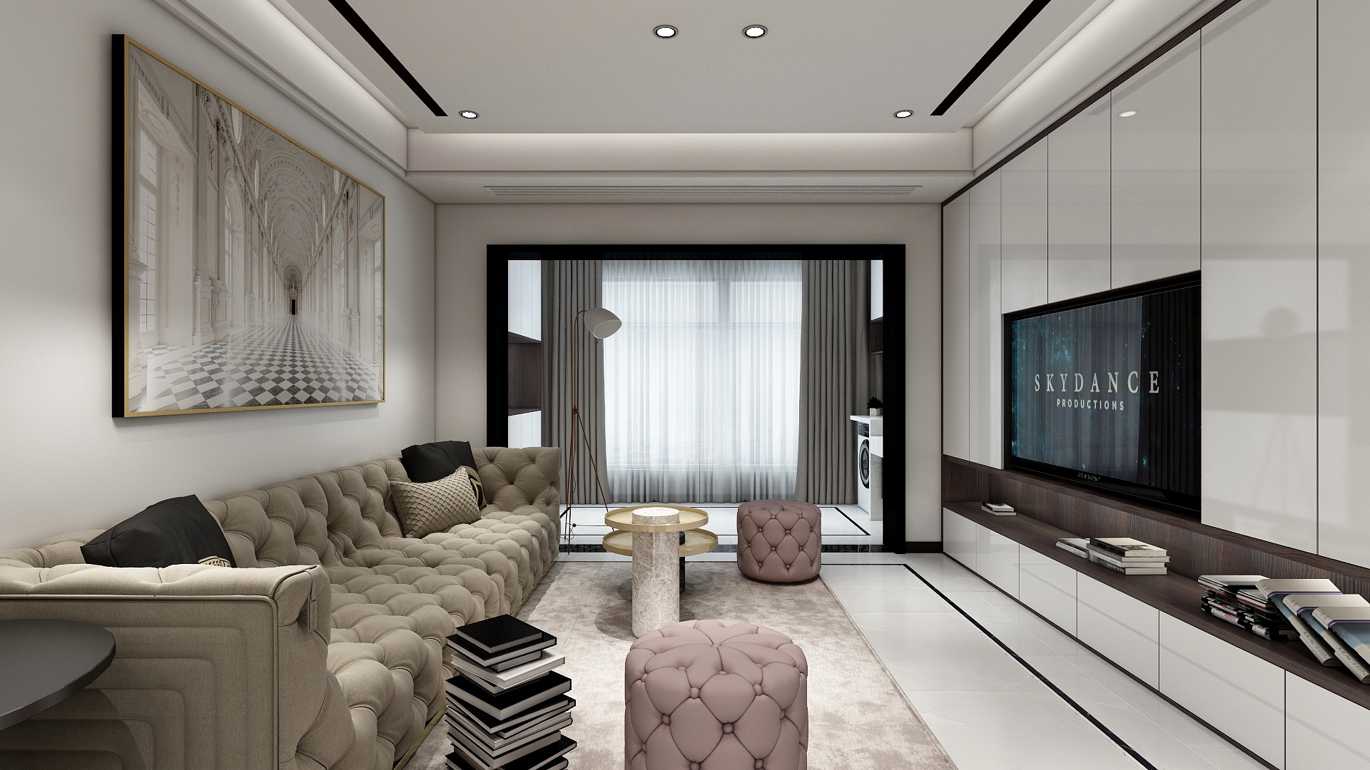 182****3071bjwE-140方现代四居装修效果图