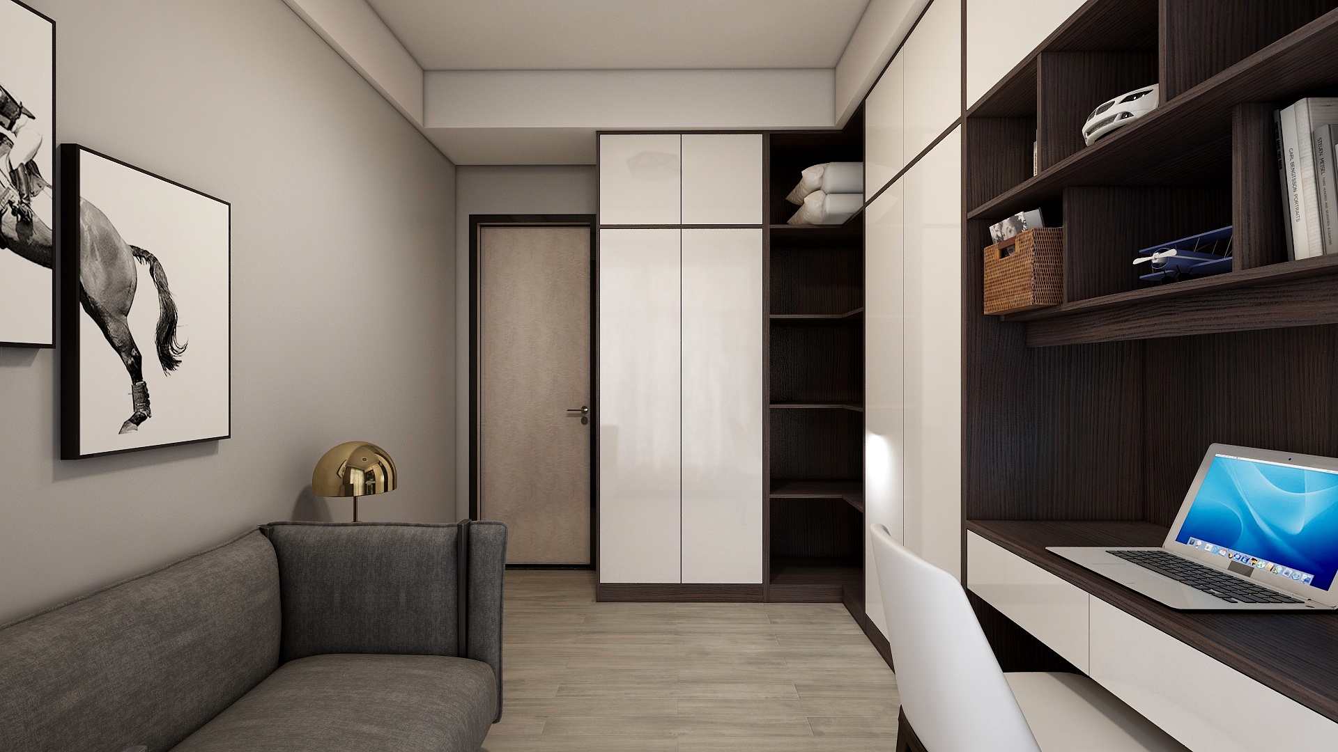 182****3071bjwE-140方现代四居装修效果图