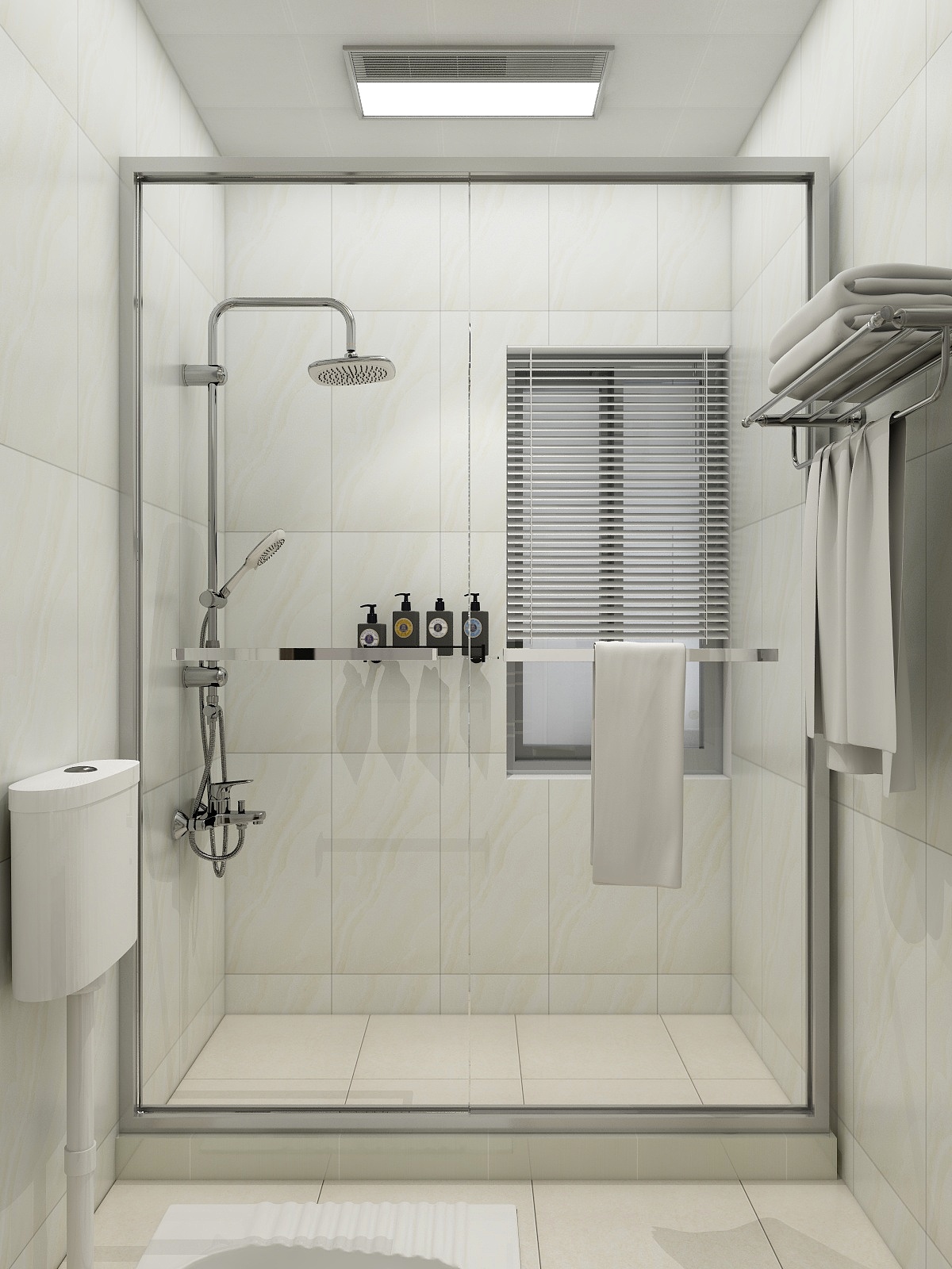 郑宇阳-北欧风格|柔时光一层卫生间装修效果图第2张