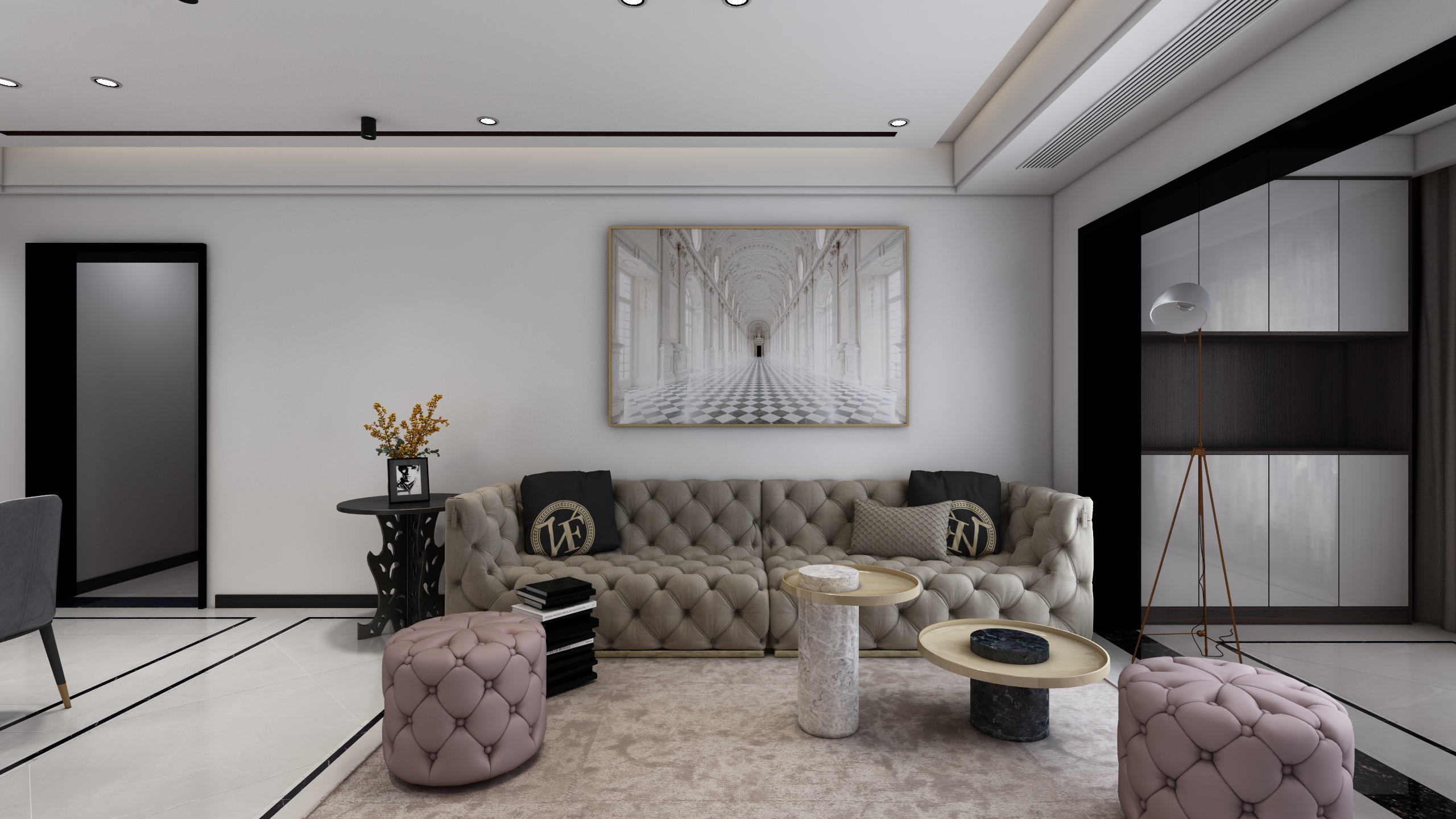 182****3071bjwE-140方现代四居装修效果图