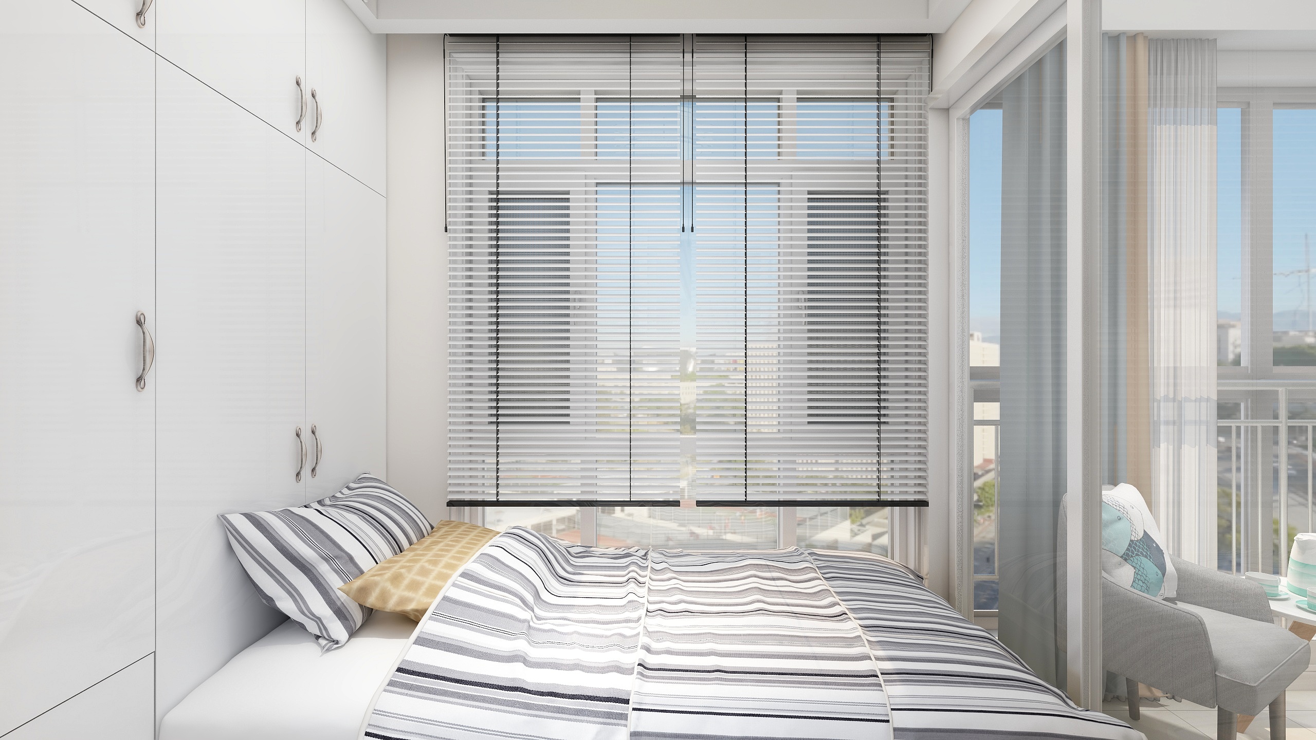 郑宇阳-北欧风格|柔时光一层客房装修效果图第1张