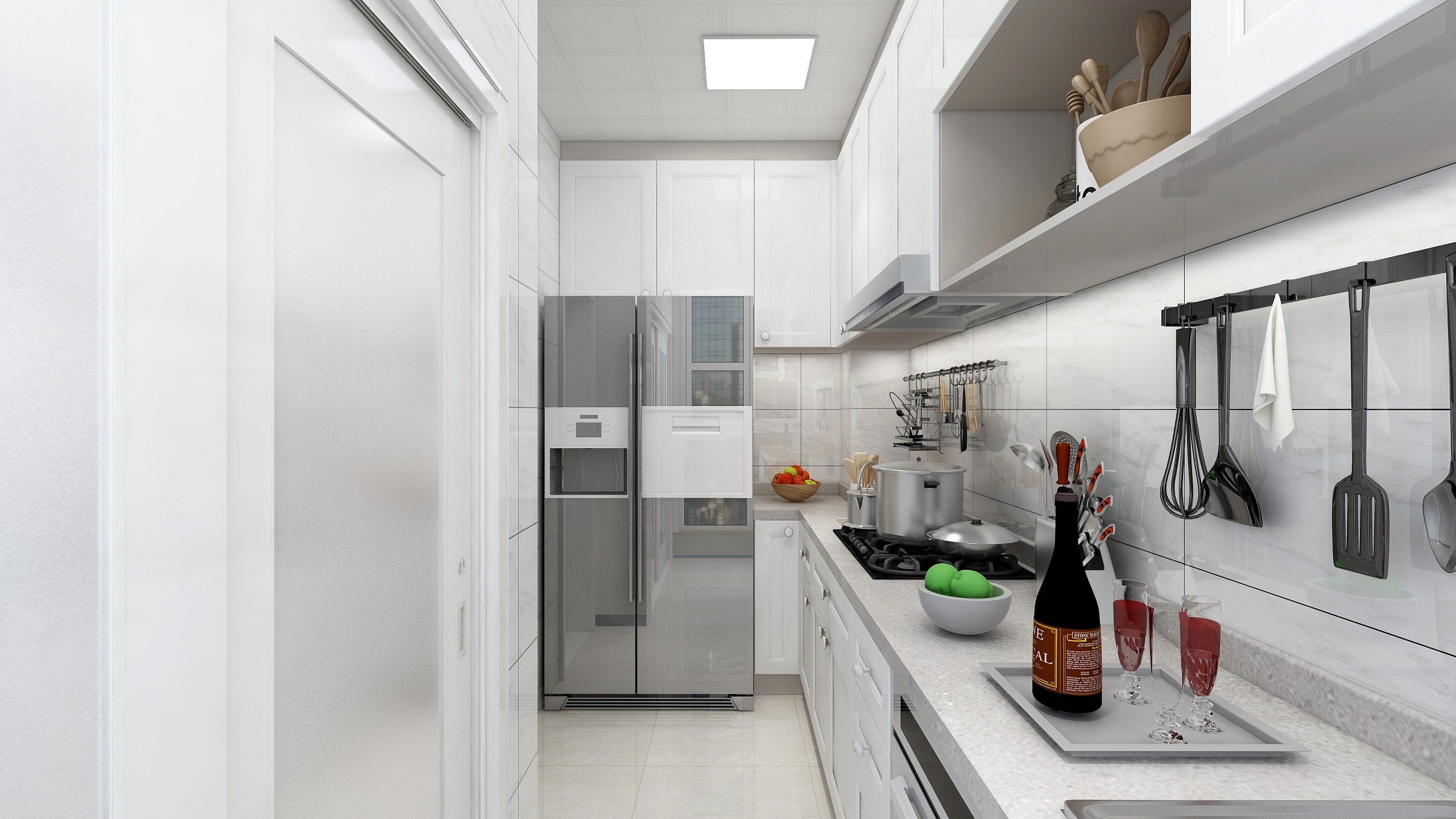 郑宇阳-北欧风格|柔时光一层厨房装修效果图第2张