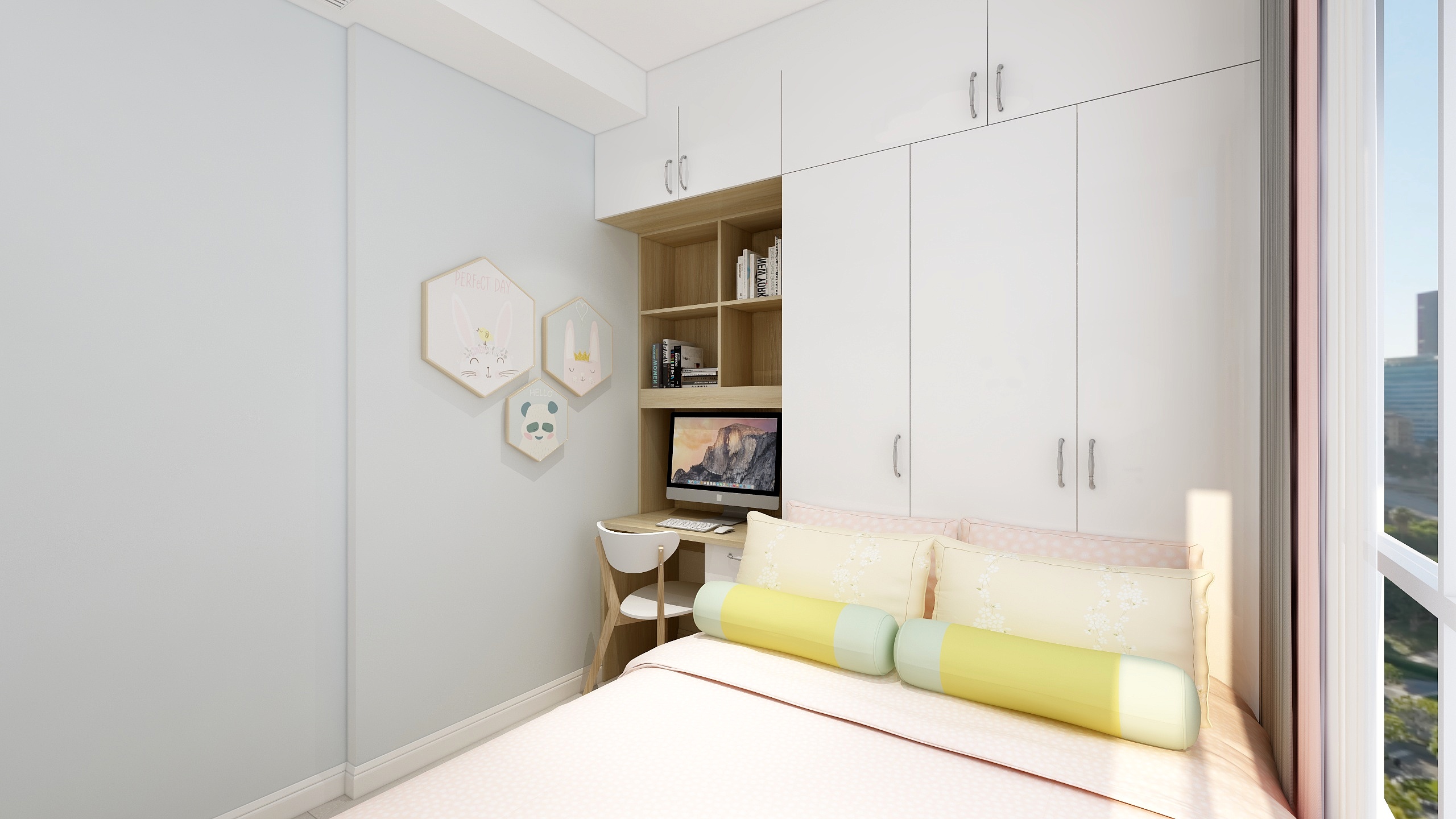 郑宇阳-北欧风格|柔时光一层儿童房装修效果图第3张
