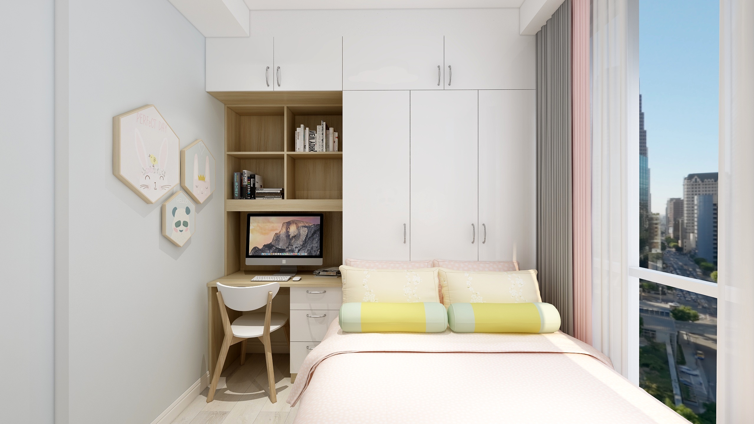 郑宇阳-北欧风格|柔时光一层儿童房装修效果图第1张