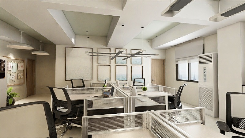 室内设计师李一贤-邮储办公室-装修设计方案