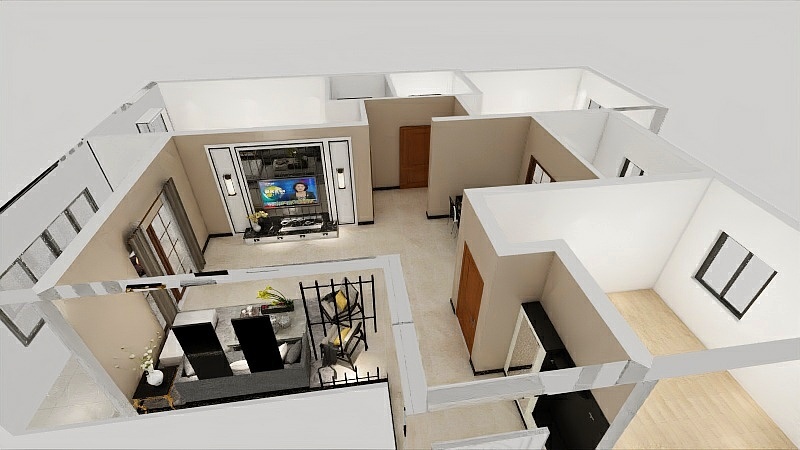 155****2544YmMe-直隶新城134.54㎡C1户型3室2厅2卫1厨-副本-装修设计方案