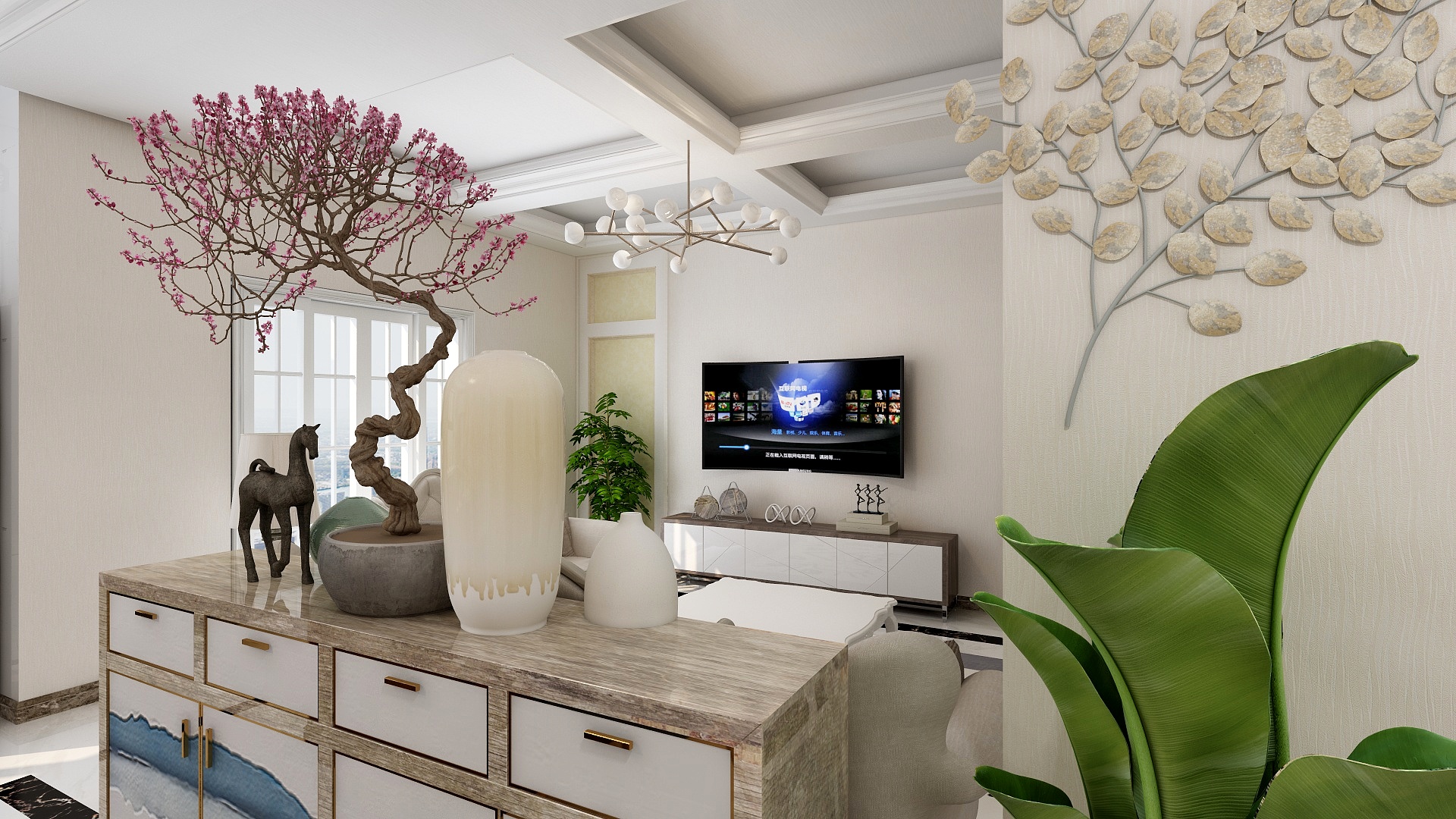 郑贤装饰设计-华府名邸1-102-装修设计方案