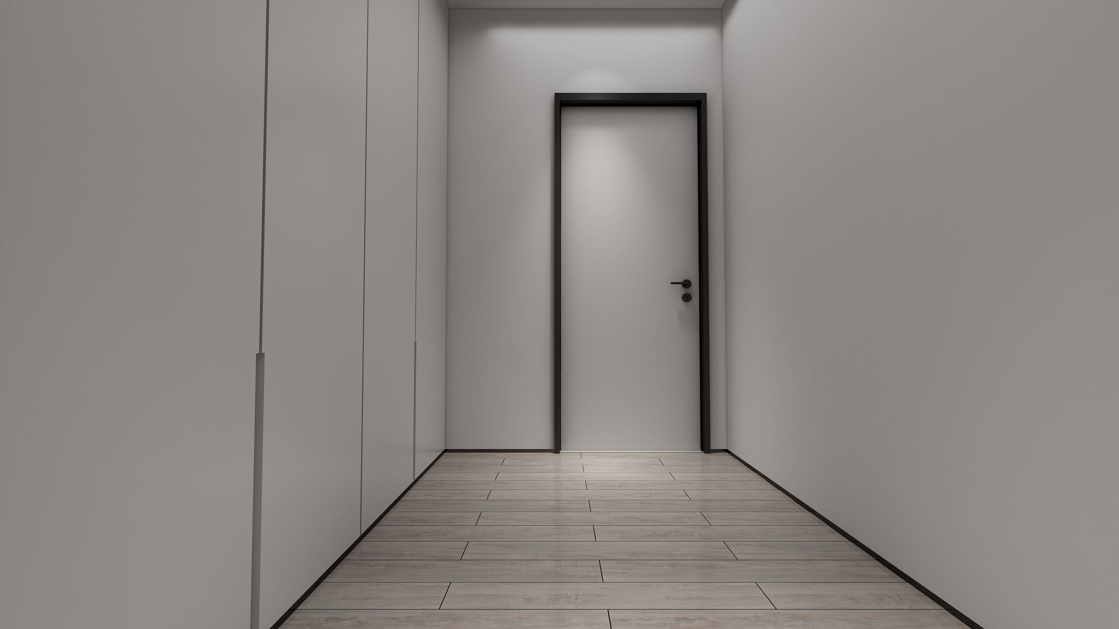 酷家乐优秀设计频道-148㎡现代极简别墅四居二层步入式衣柜装修效果图第2张