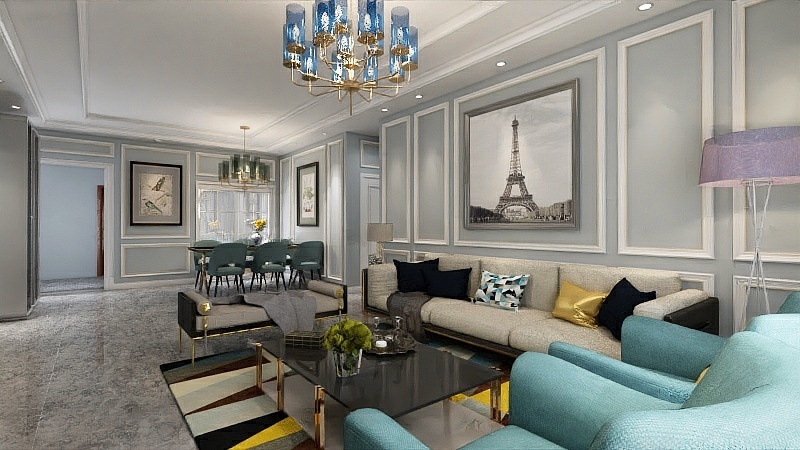 室内设计师啊-光明新村4房1户型-装修设计方案