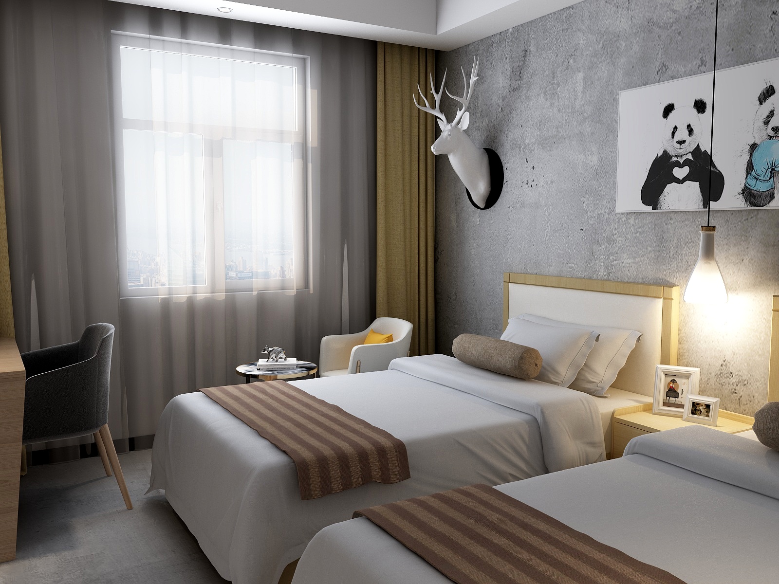 金泉峰-腾鳌宾馆标间-装修设计方案