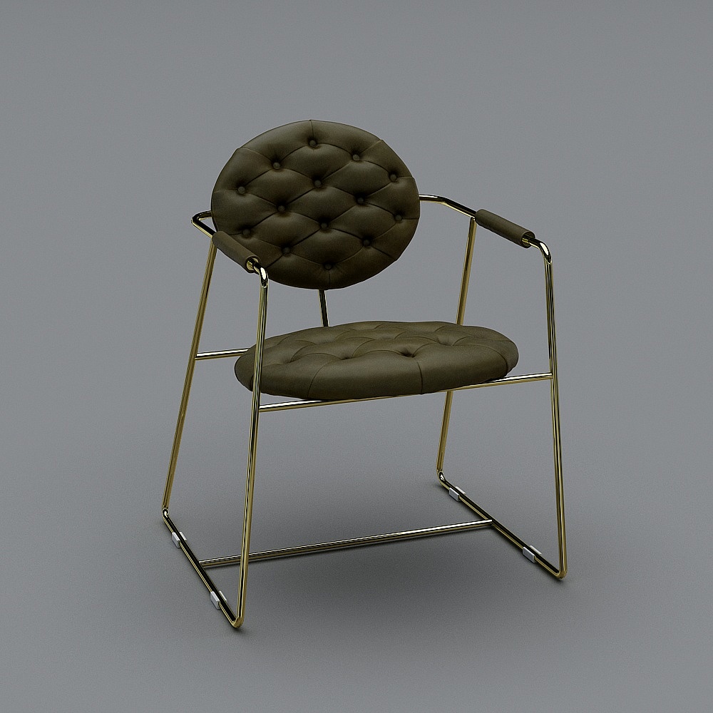 阿图比-AC186-休闲椅3D模型