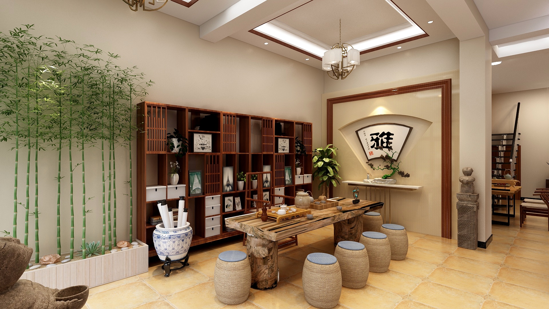 辰亿装饰-丰登茶室-装修设计方案