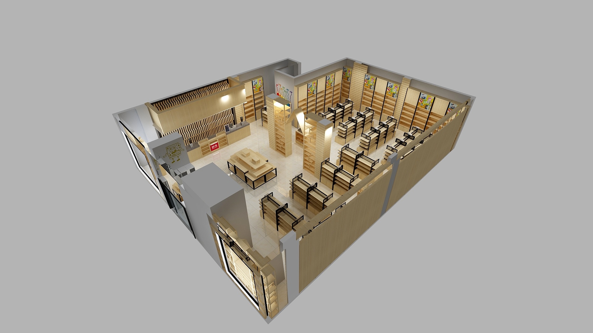 是设计也是生活-忻州子弘书店-装修设计方案