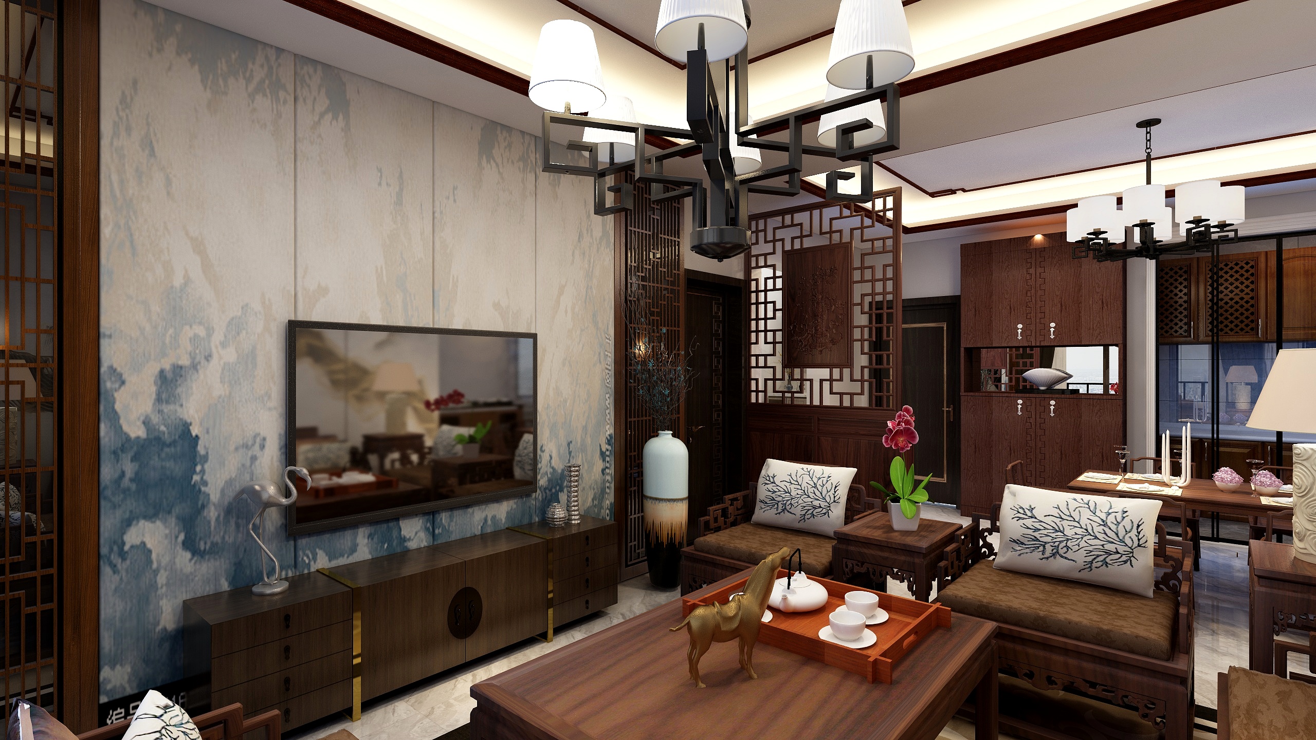 品匠集团首席设计师林建鹏-春江明月2-1-902-装修设计方案