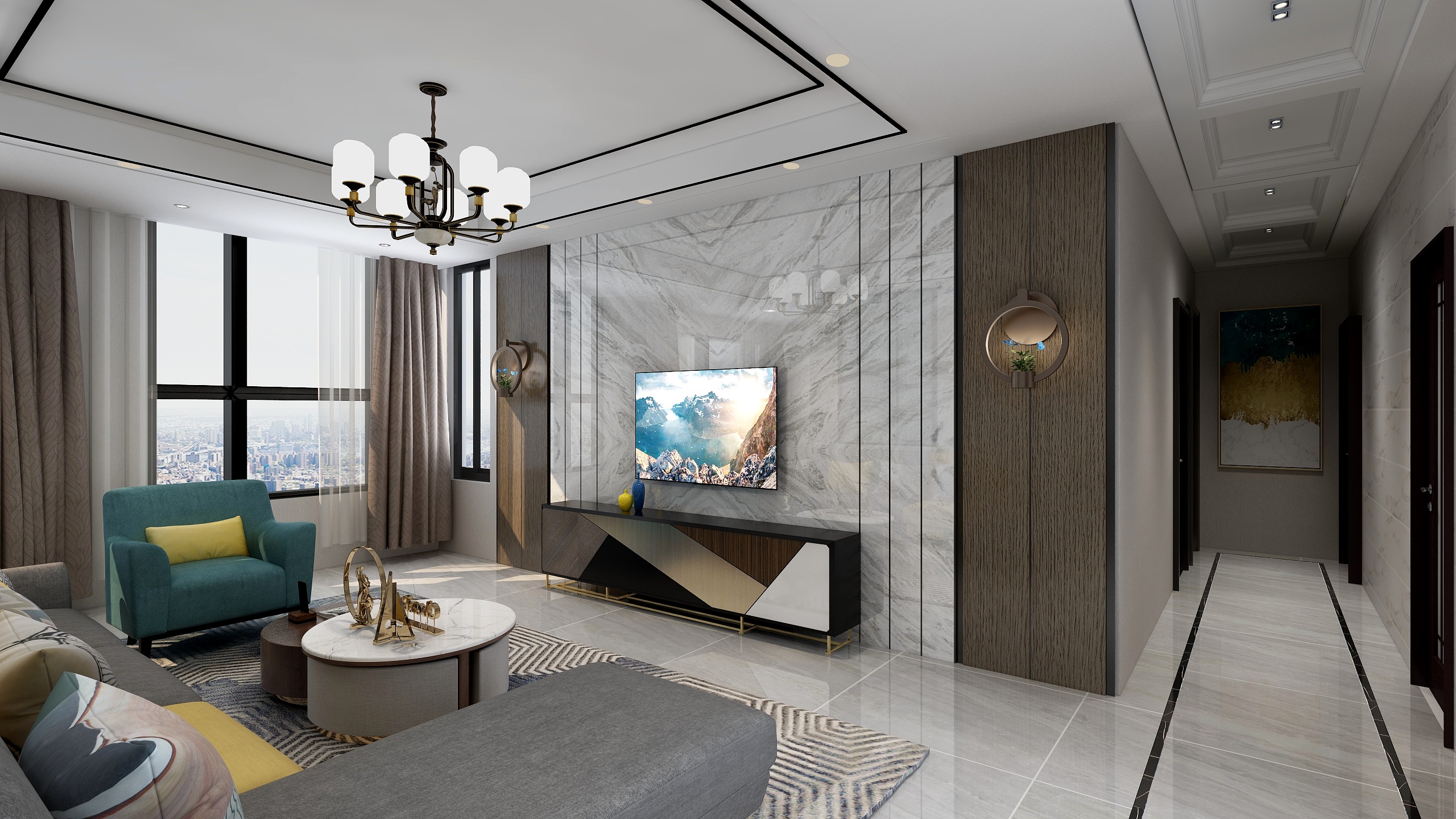 朱小燕-中海玫瑰园陈先生顶复-改后-装修设计方案