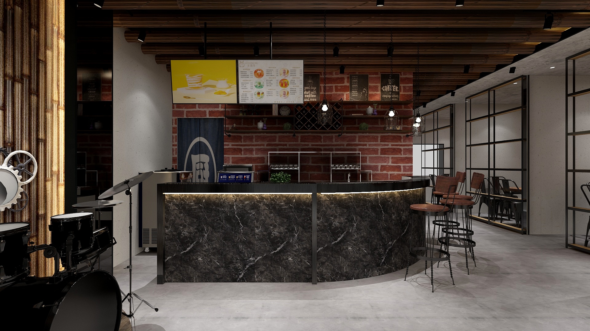 李英平-休闲吧装修效果图