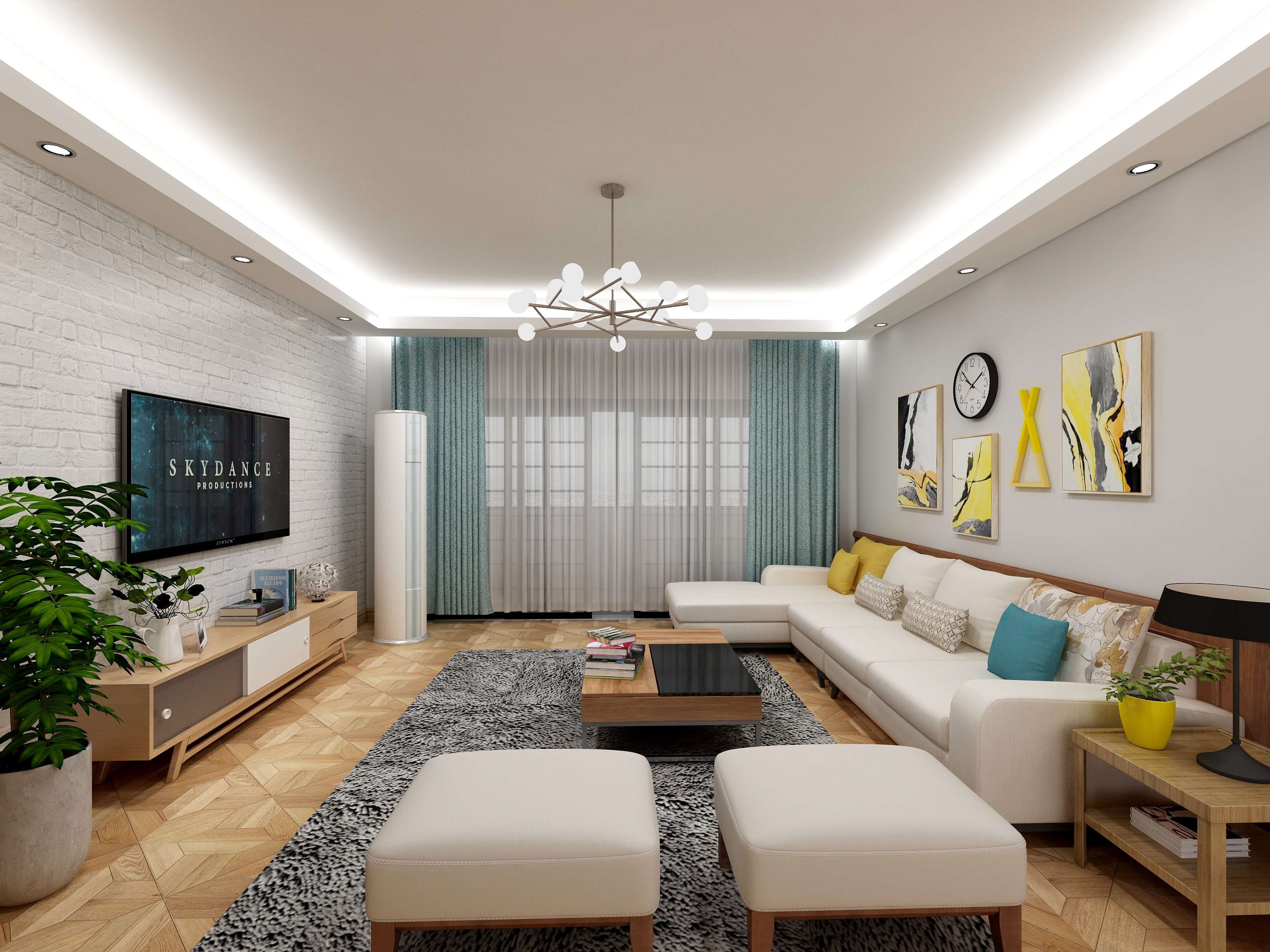 weixinVIfX-站南旺角户型3室2卫1厨-装修设计方案