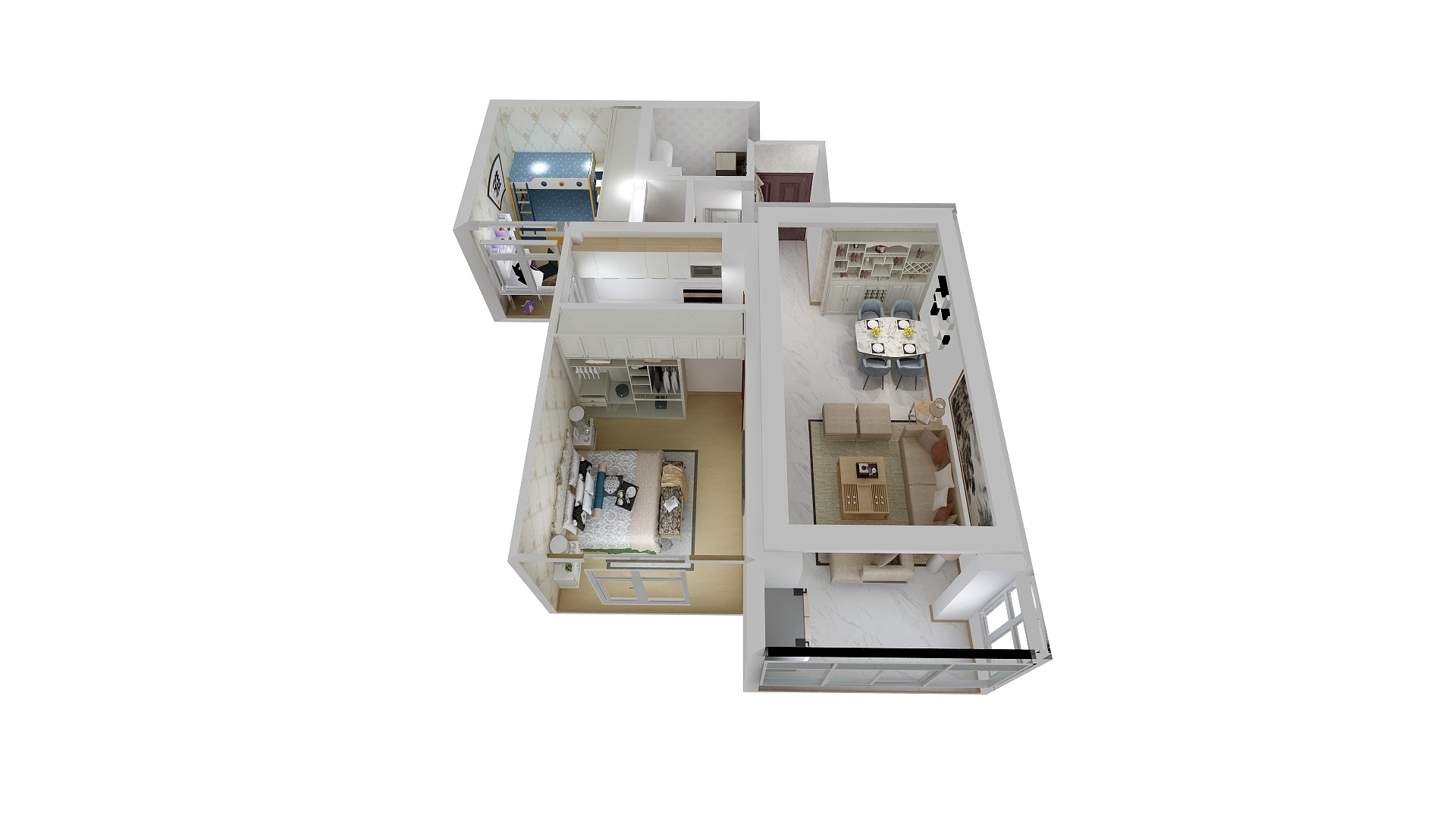 a天源装饰总汇-定西市链鑫3号楼卢先生居室装修-装修设计方案