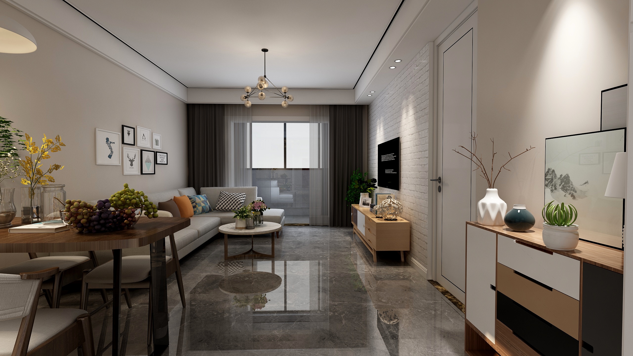 室内设计师芳芳-恒泰都市华庭姚姐雅居-装修设计方案