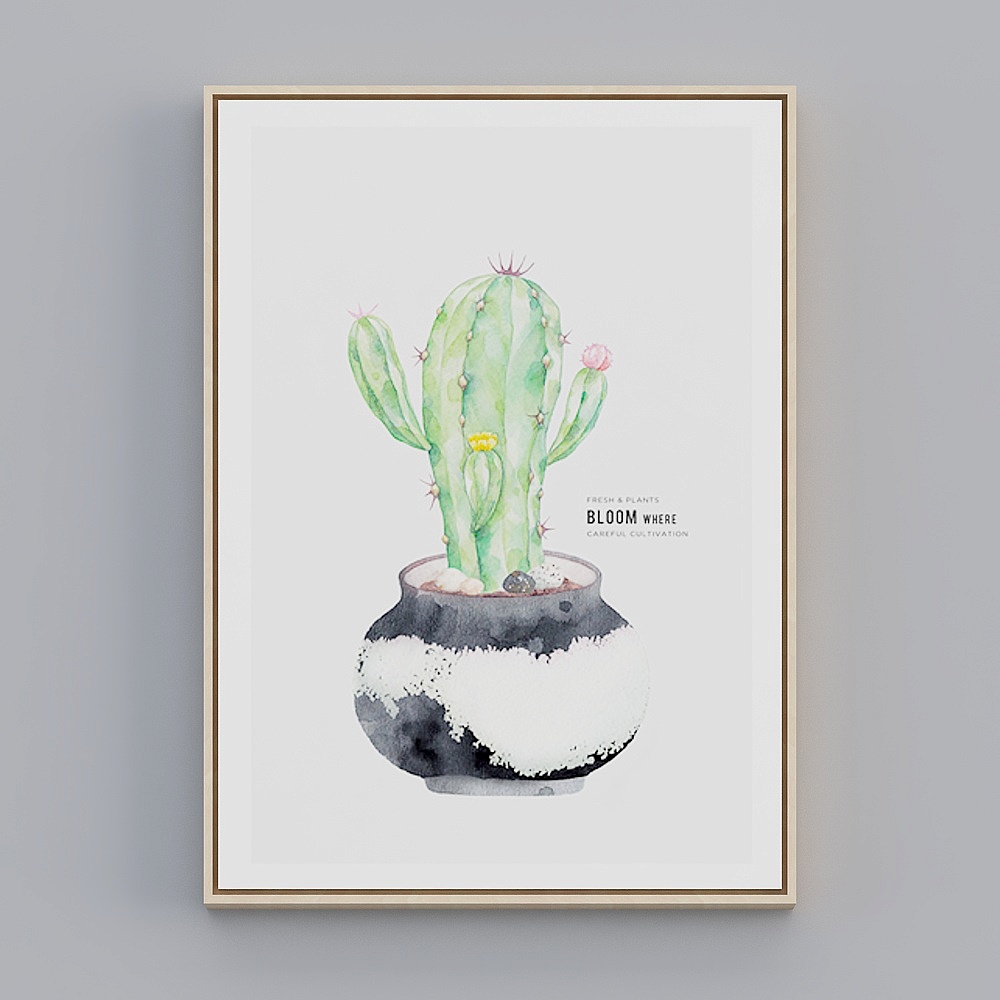 饰画联盟-北欧自然-单幅-装饰画-CB047