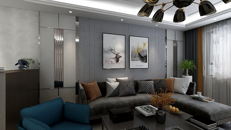 装饰效果圖-凯撒简约-装修设计方案