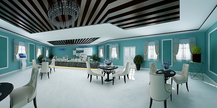 室内设计师HY-售楼处内部-装修设计方案