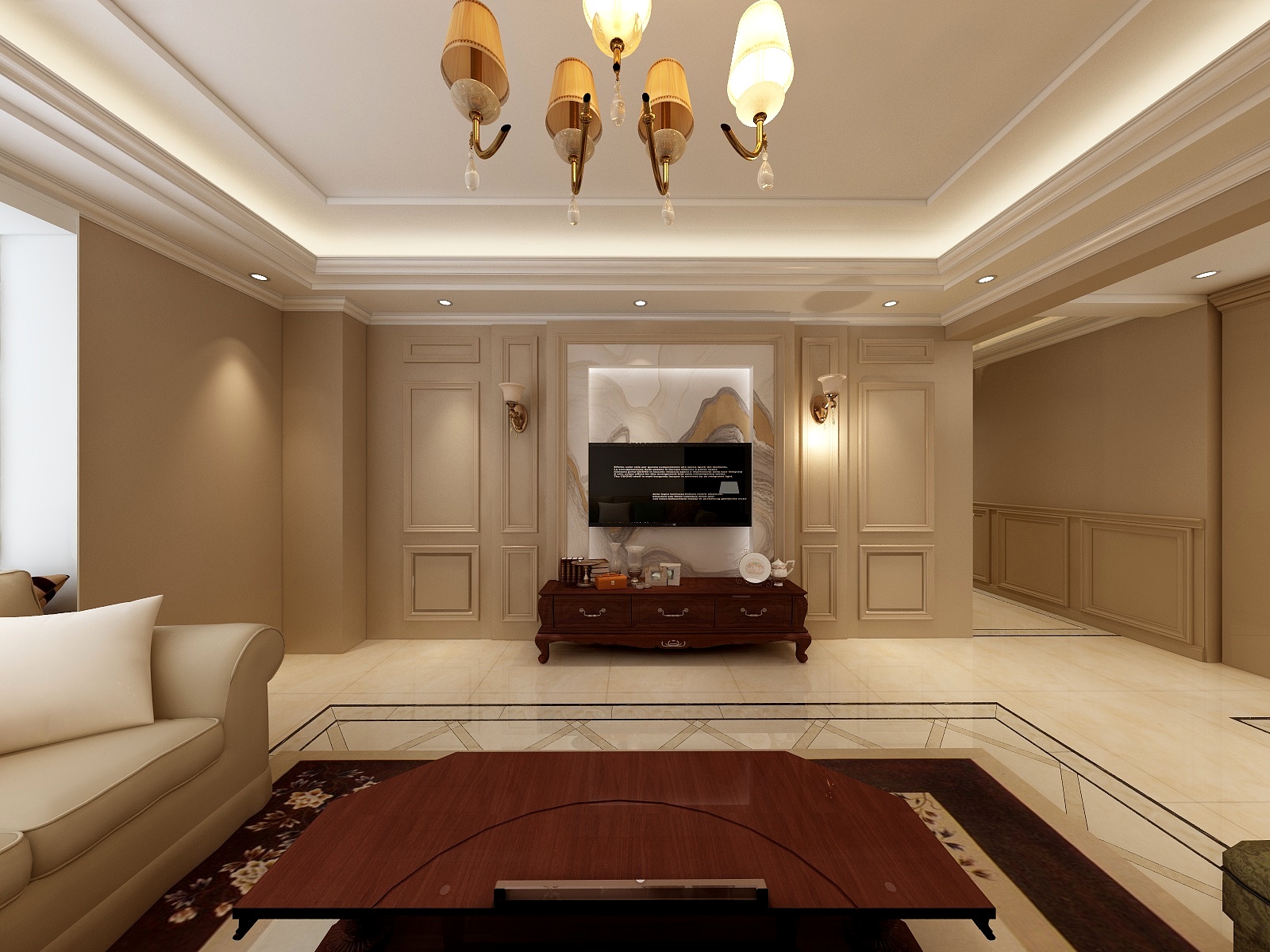 稻城wltH-东方世界城美式轻奢-装修设计方案