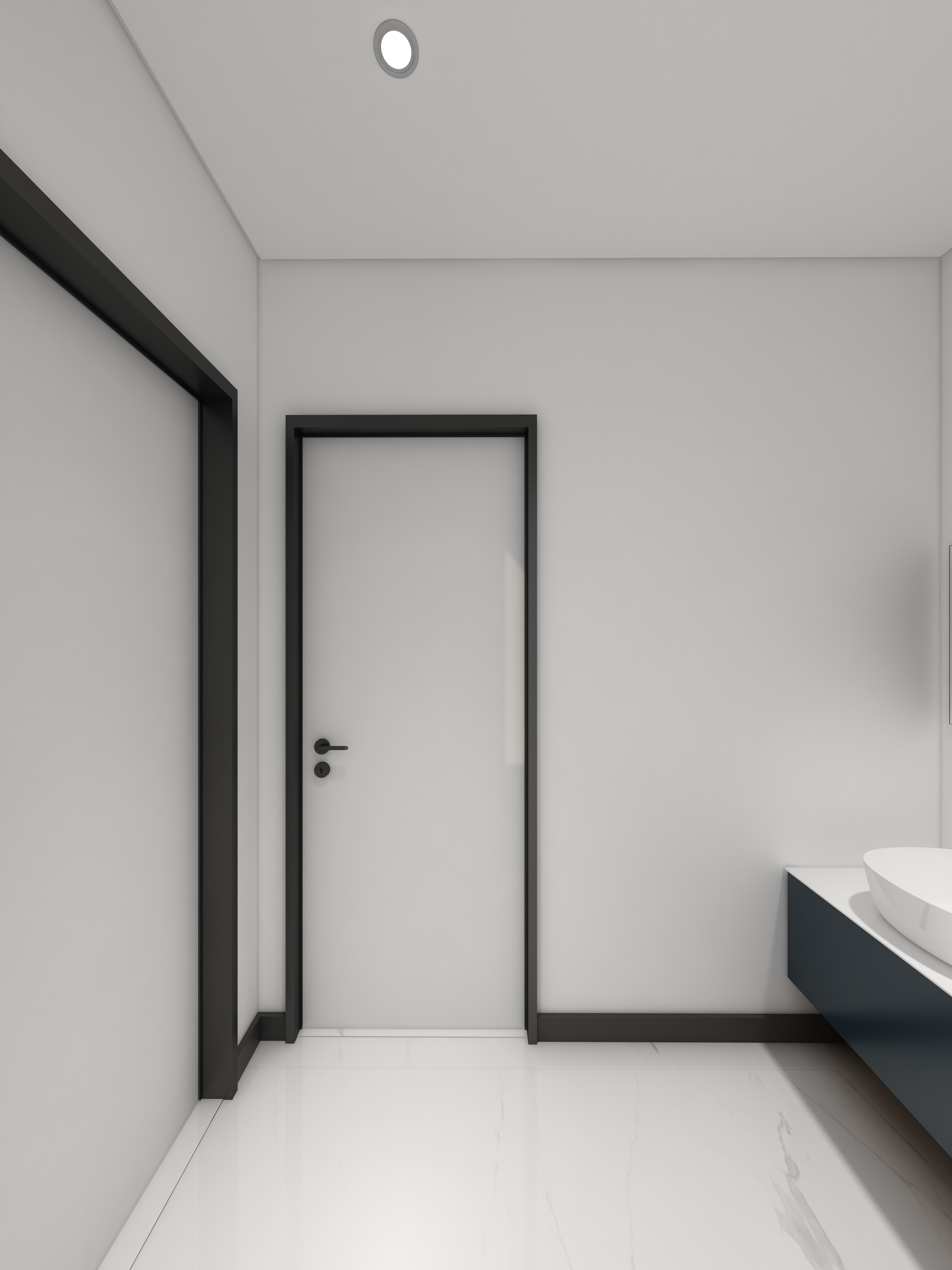 酷家乐优秀设计频道-148㎡现代极简别墅四居二层卫生间装修效果图第2张