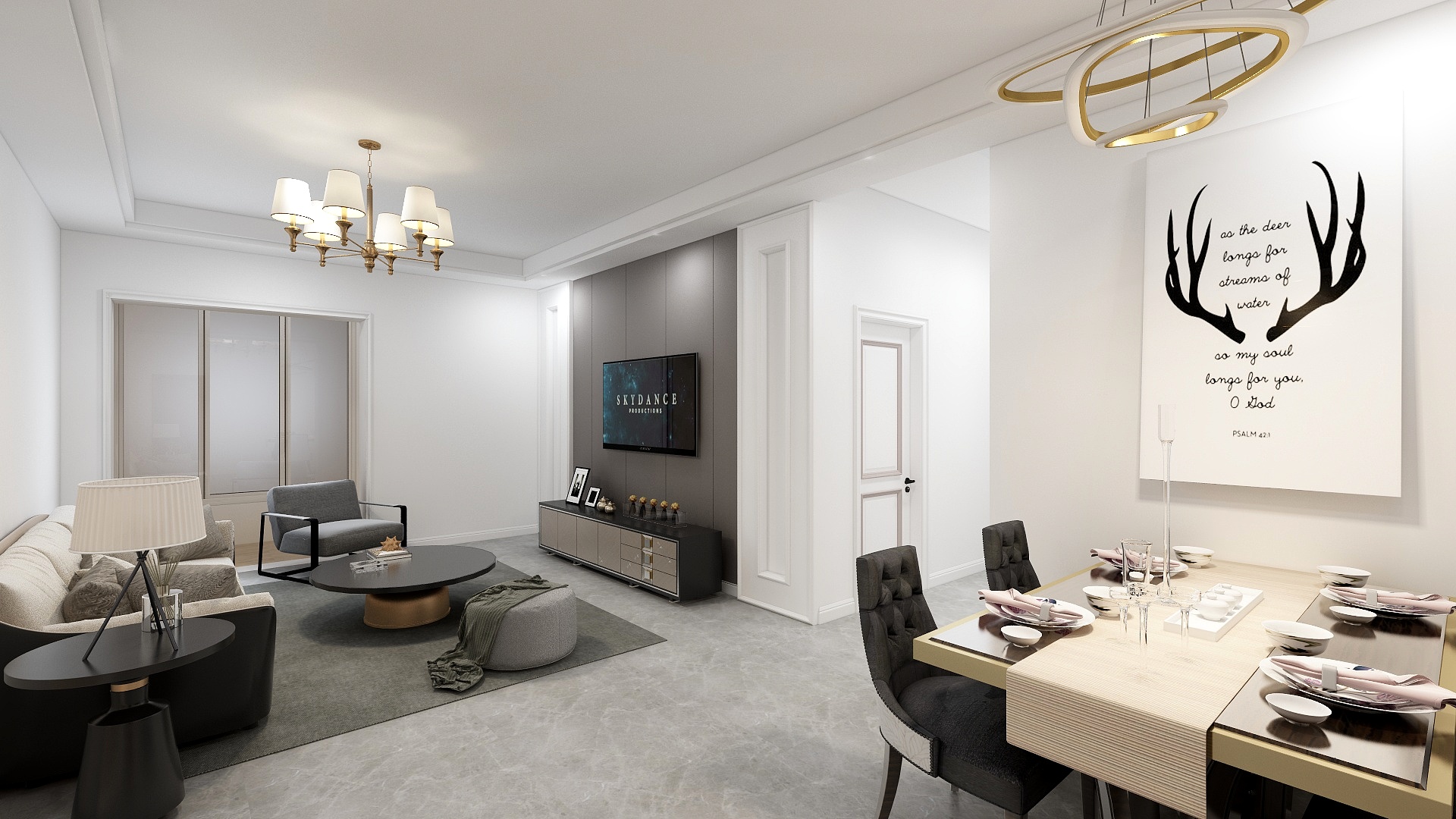 秦皇岛金聚禾装饰-铂悦山纯阳户型-装修设计方案