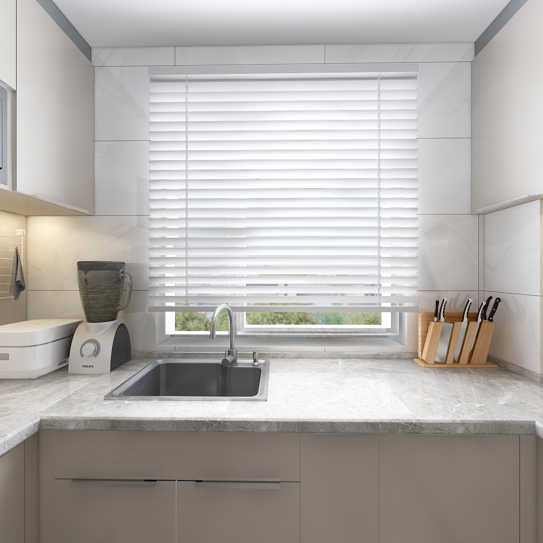 李青越-《三室现代简约-鼎一》一层客餐厅装修效果图第2张