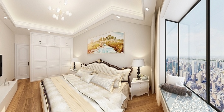 诗尼曼全屋定制南部店-博园世家次卧-装修设计方案