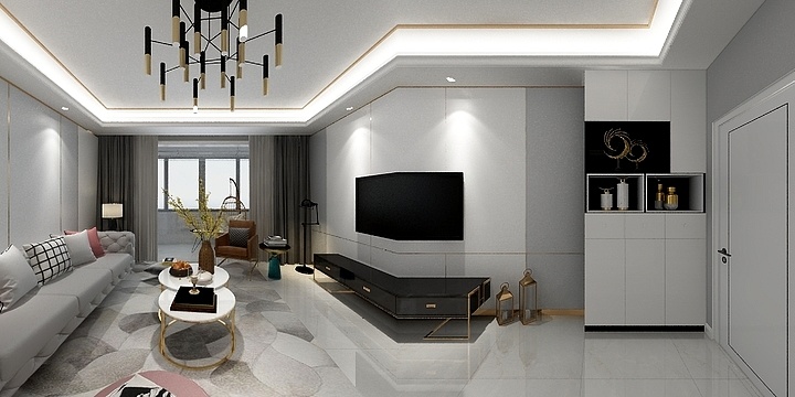 L0326-御景华府14-1-1402(轻奢）-装修设计方案