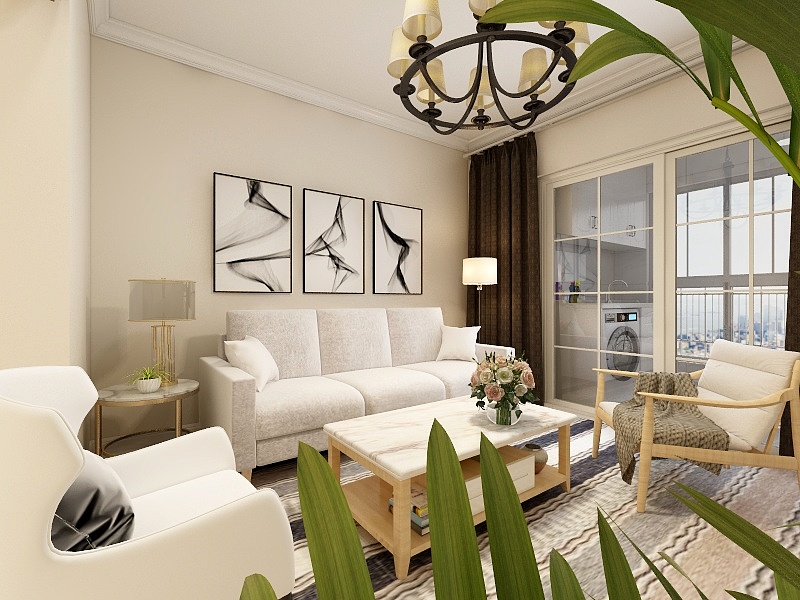 132****6058Wykg-福晟钱隆城88.3㎡3#楼04户型2室2厅1卫1厨-装修设计方案