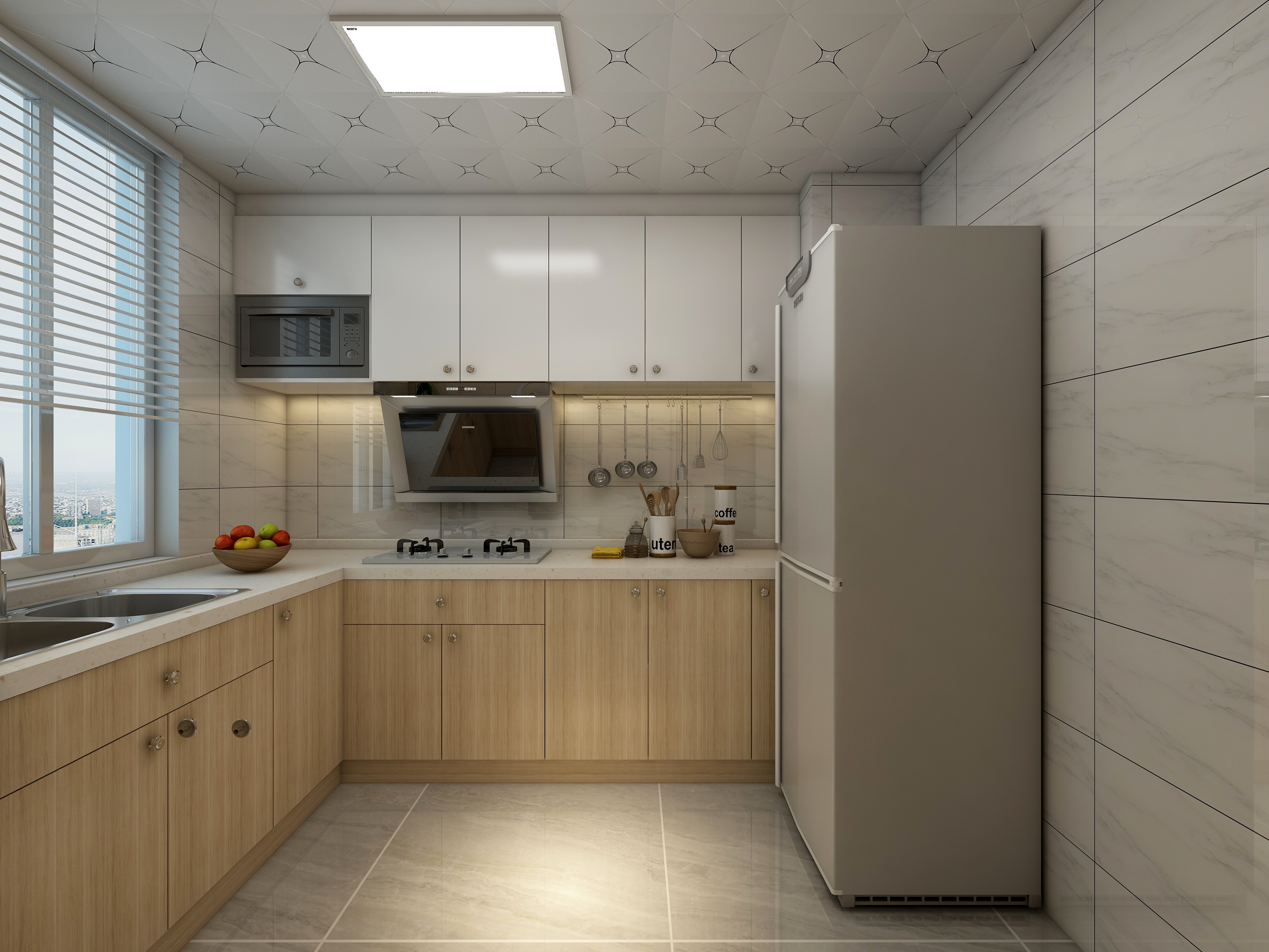 李立猛-61方现代两居装修效果图